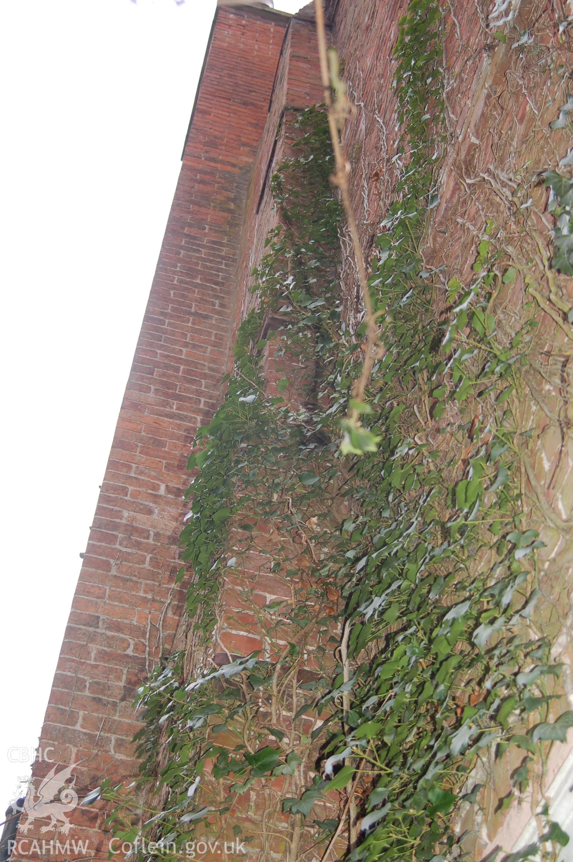 Digital colour photograph showing Iscoyd Park (exterior, chimney stack),  received in the course of Emergency Recording case ref no RCS2/1/2257.