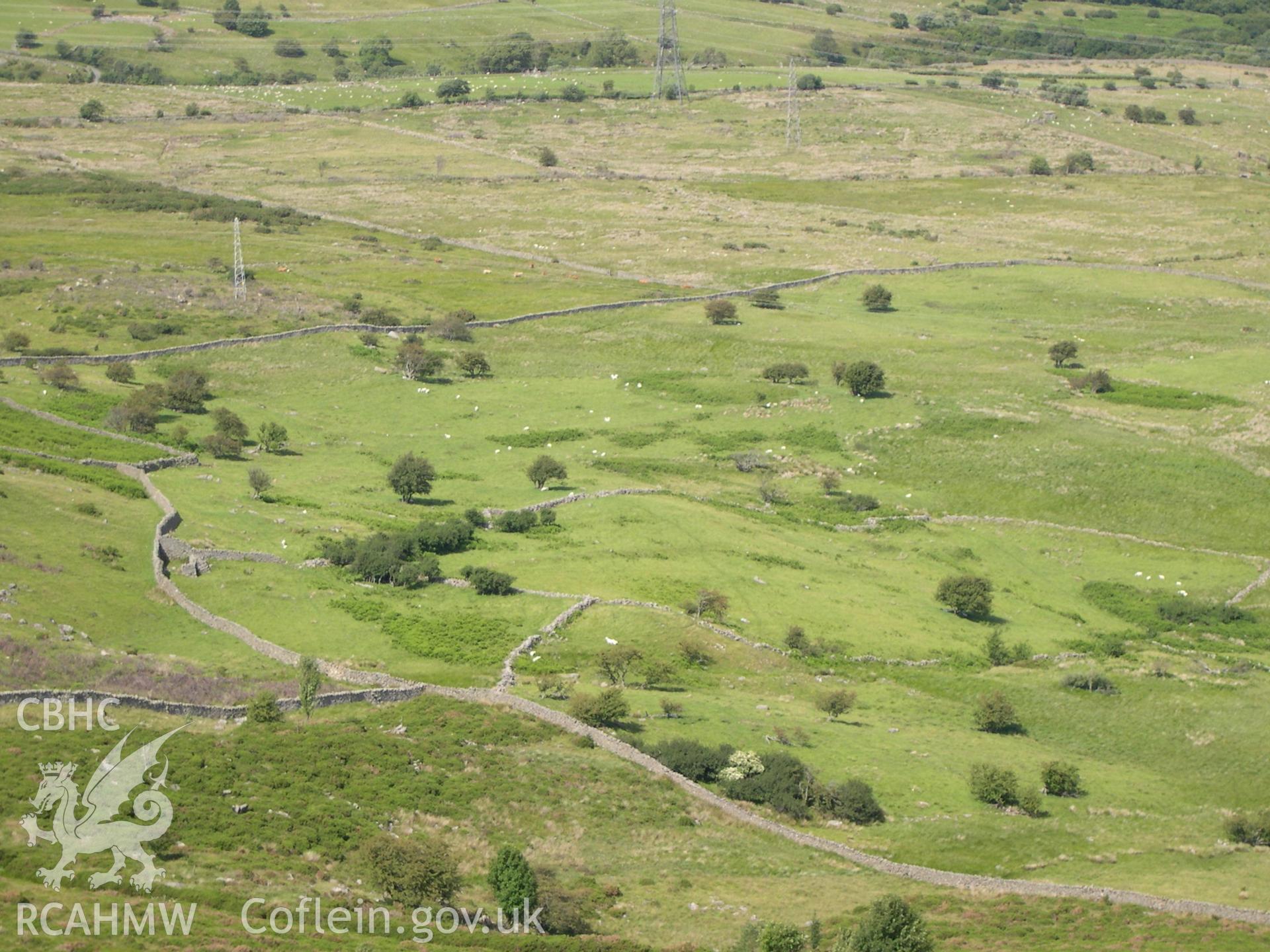 Digital photograph of Pen-y-gaer (N) Field System from the East. Taken on 01/07/04 by A. Lane during the Eastern Snowdonia (Central) Upland Survey.