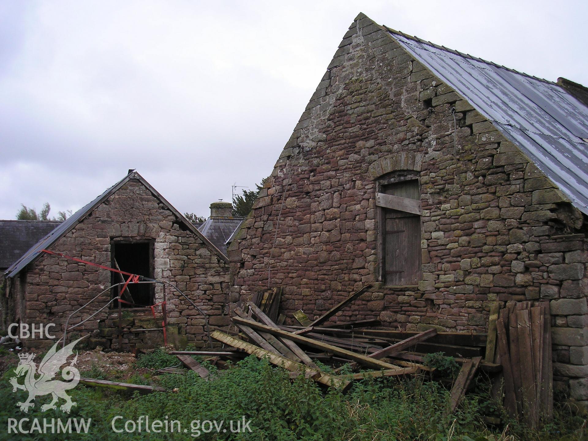 Exterior of barn