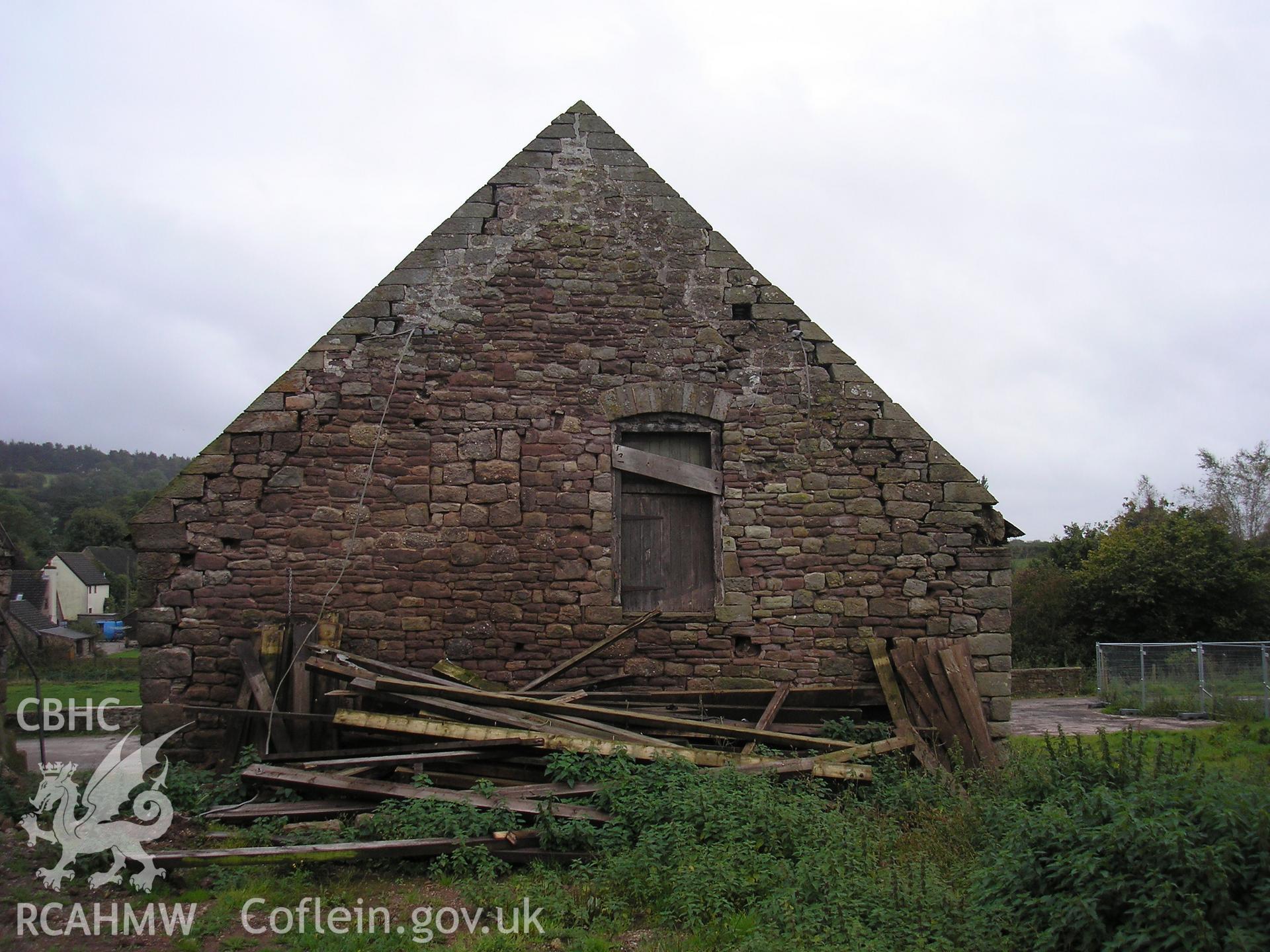 Exterior of barn - gable end