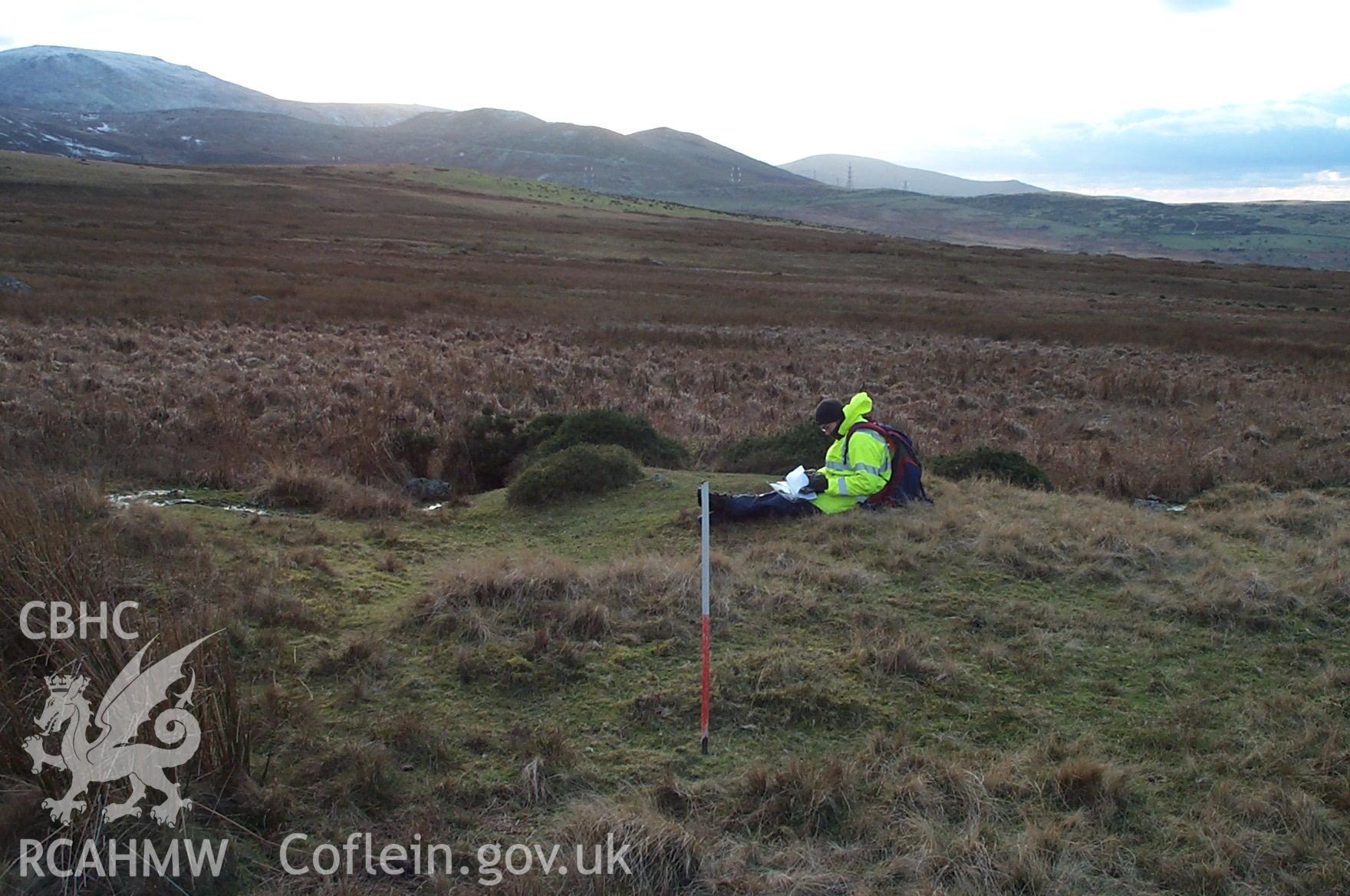 Digital photograph of Boiling Mound S. Of Moelfre from the South-west. Taken by P. Schofield on 27/04/2004 during the Eastern Snowdonia (North) Upland Survey.