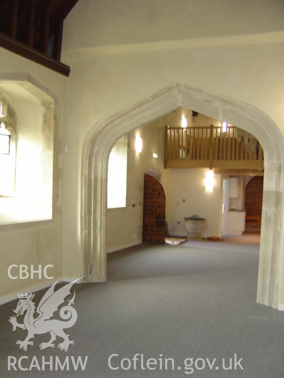 Interior view at Tythegston Church, taken by Care Design, April 2010.