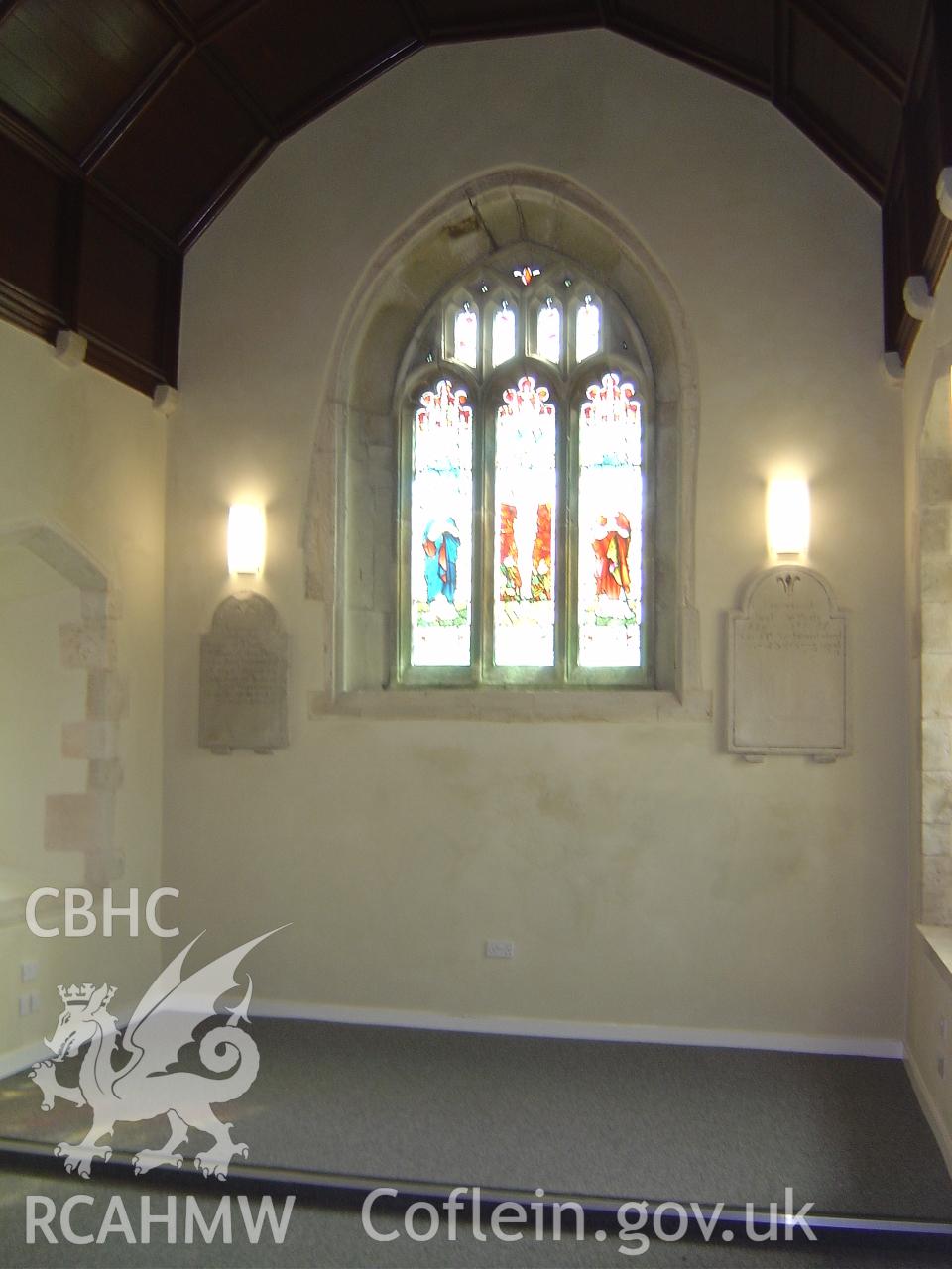 Interior view at Tythegston Church, taken by Care Design, April 2010.