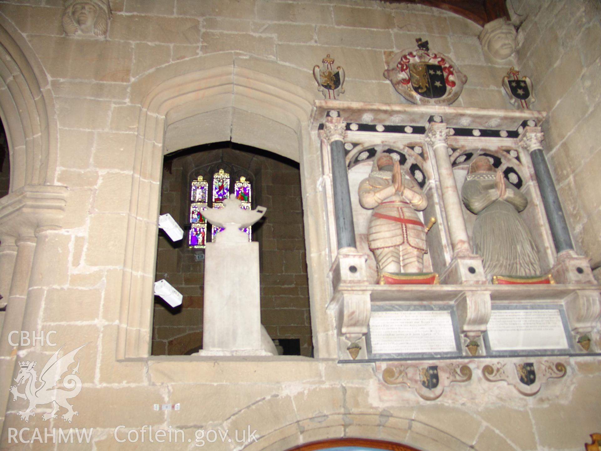 Digital colour photograph showing part of the interoir of All Saints Church, Gresford.