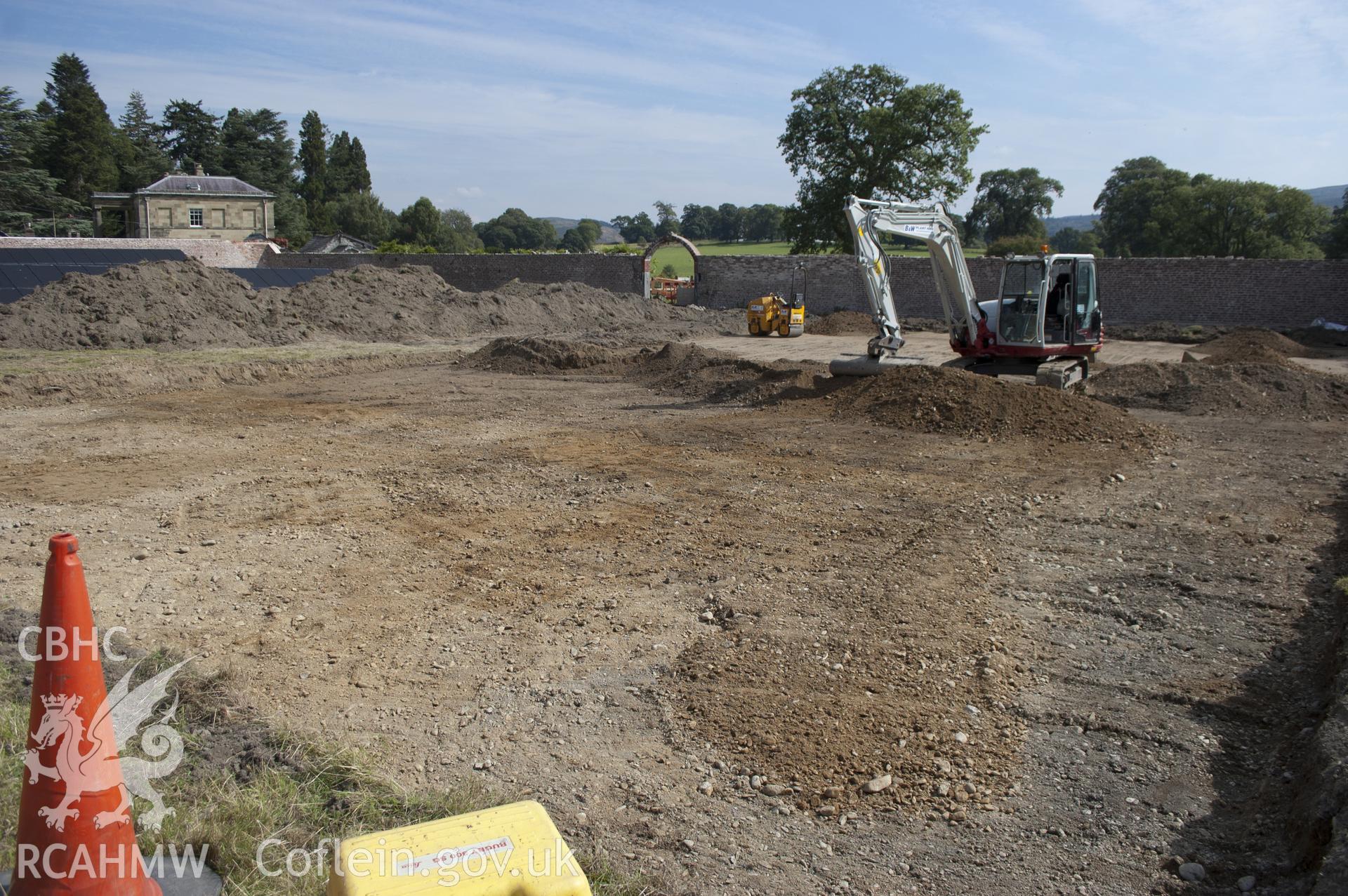 View from west showing area tripped of sub-soil.