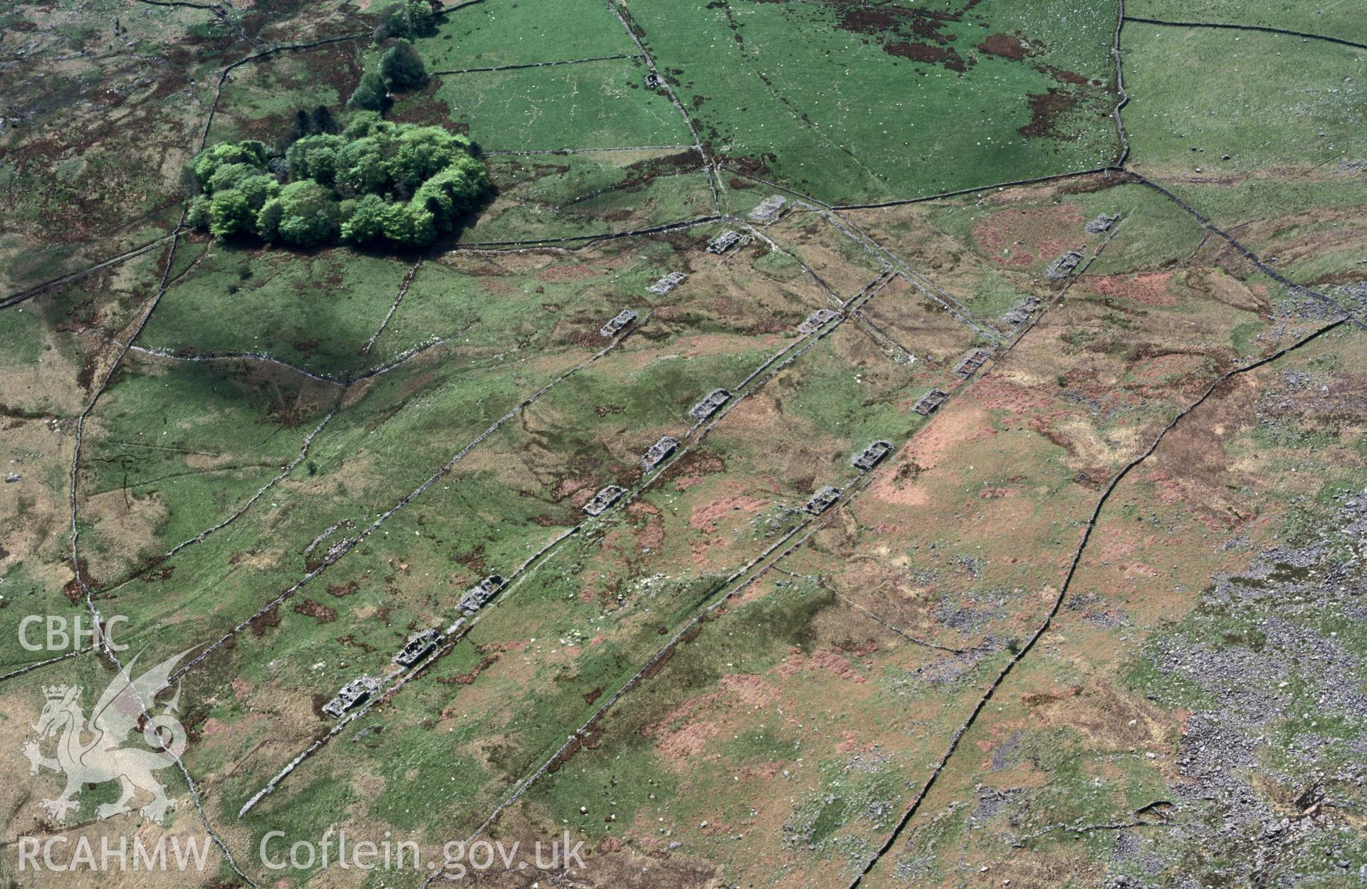 Slide of RCAHMW colour oblique aerial photograph of Treforys Workers Village, taken by C.R. Musson, 4/5/1993.