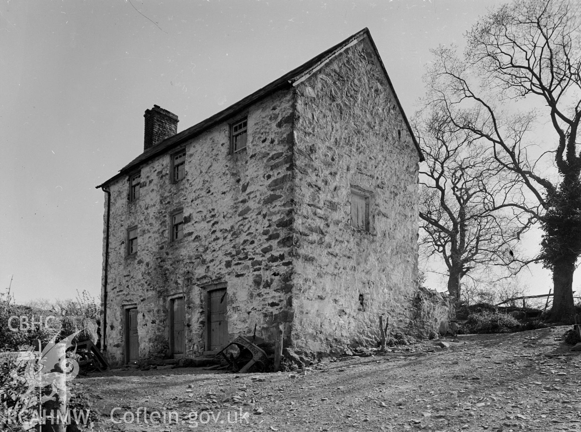 This side of Lletty is the only side that has windows. Also there are  three doors.