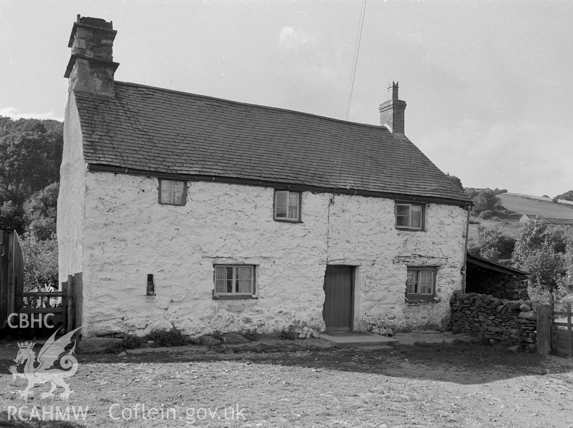 Black and white photographic survey of Ty-mawr, Ysbyty Ifan, produced by George Bernard Mason as part of the National Buildings Record