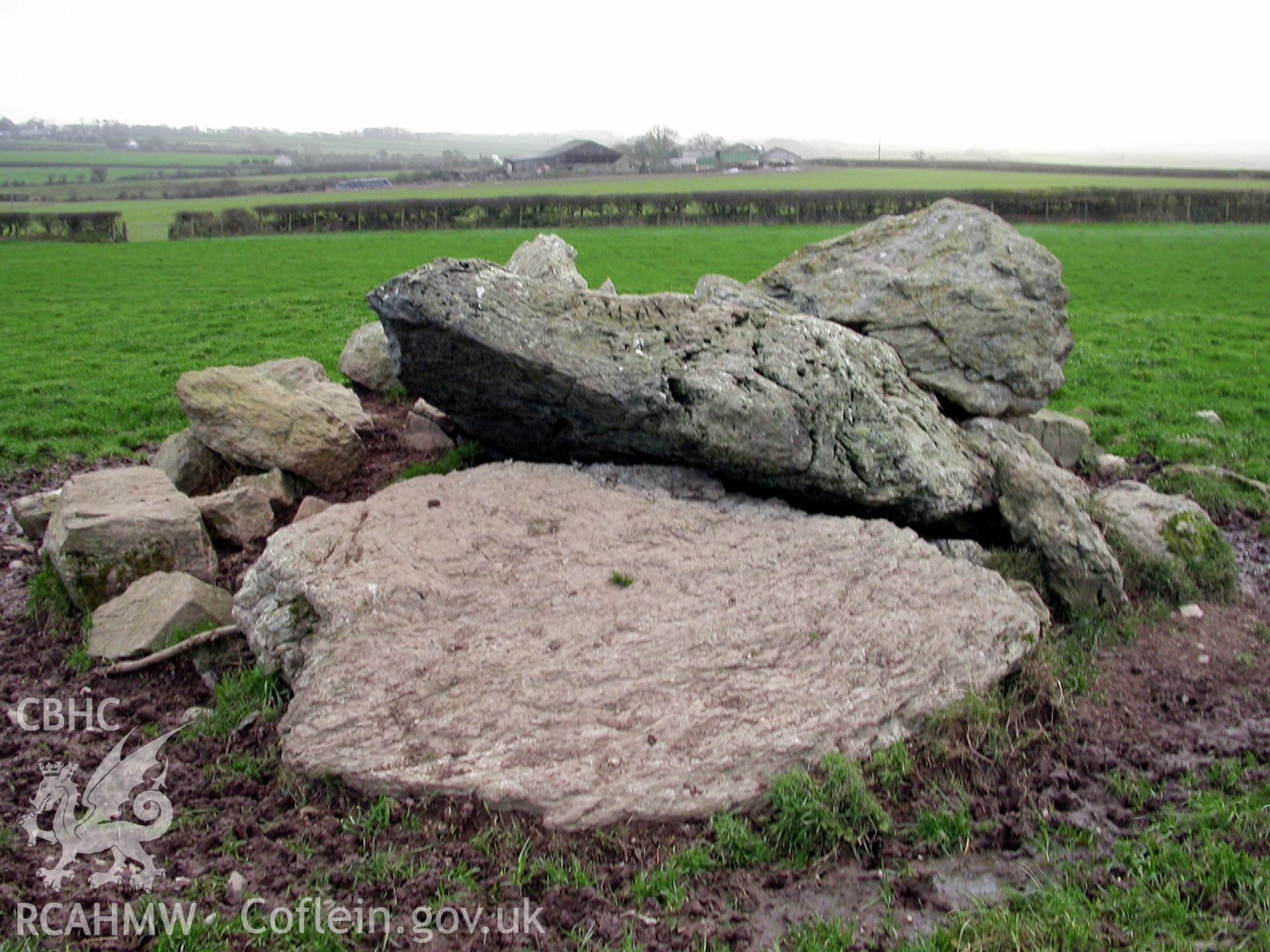 Ucheldref Burial Chambers, west tomb from North.