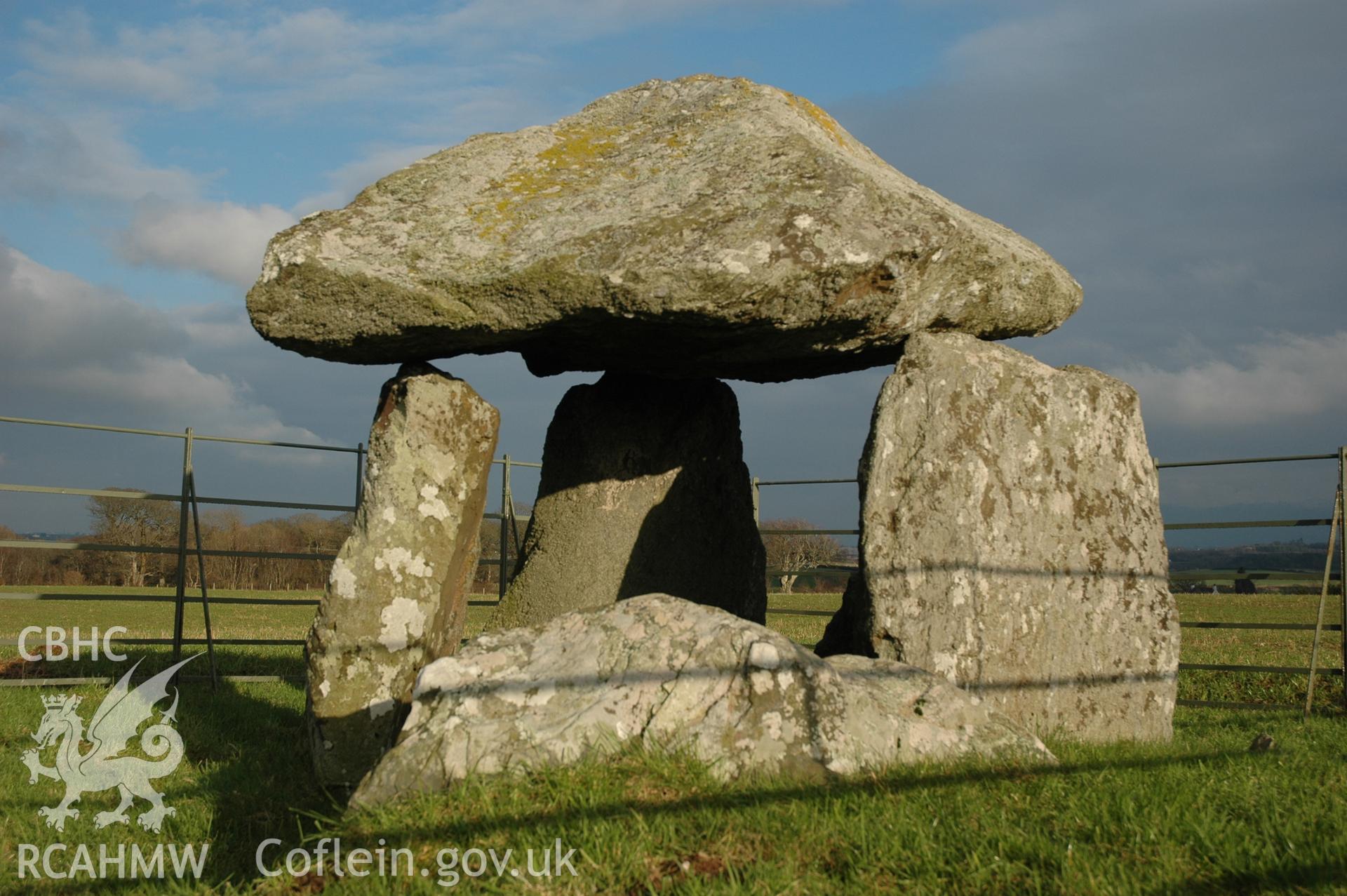 Bodowyr Burial Chamber from south-west.