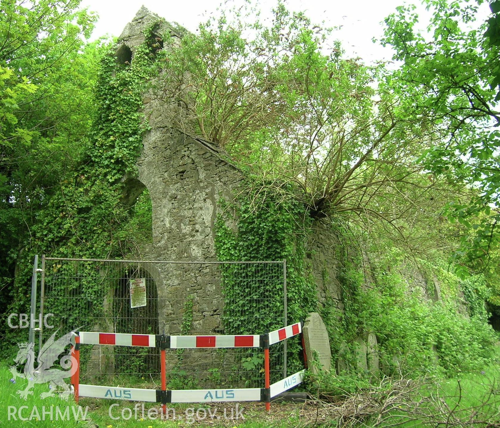 Digital photograph of St. Baglan Church.