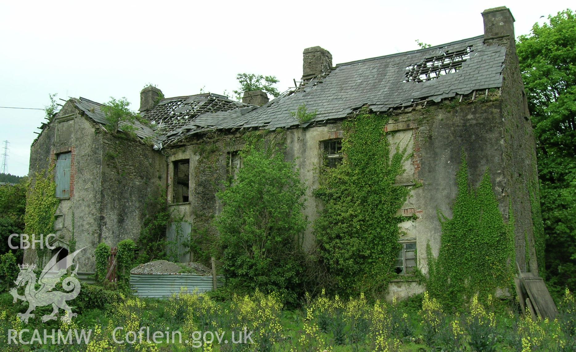 Digital photograph of Blaen Baglan house.