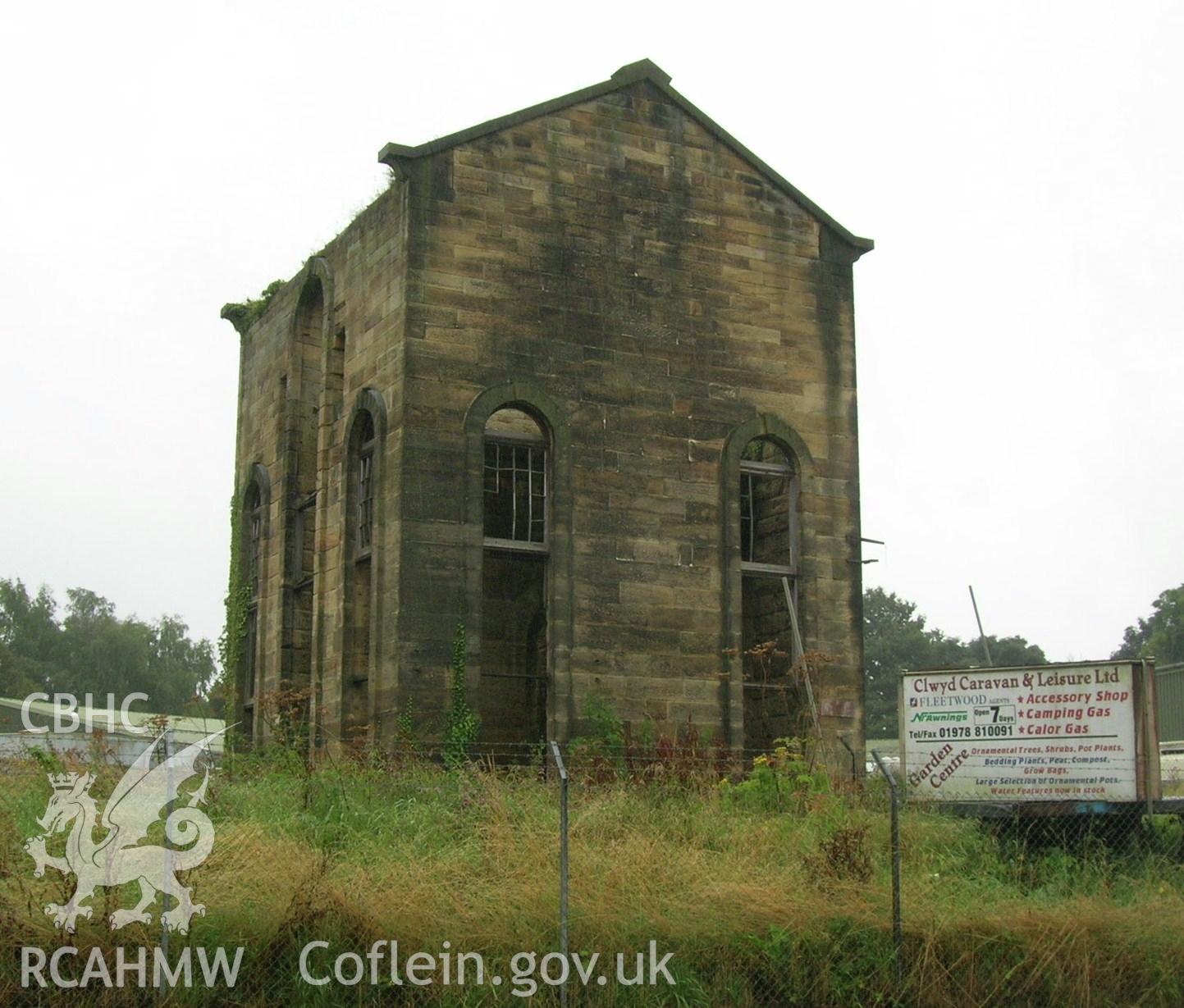 Digital photograph of Wynnstay Colliery, winding house.