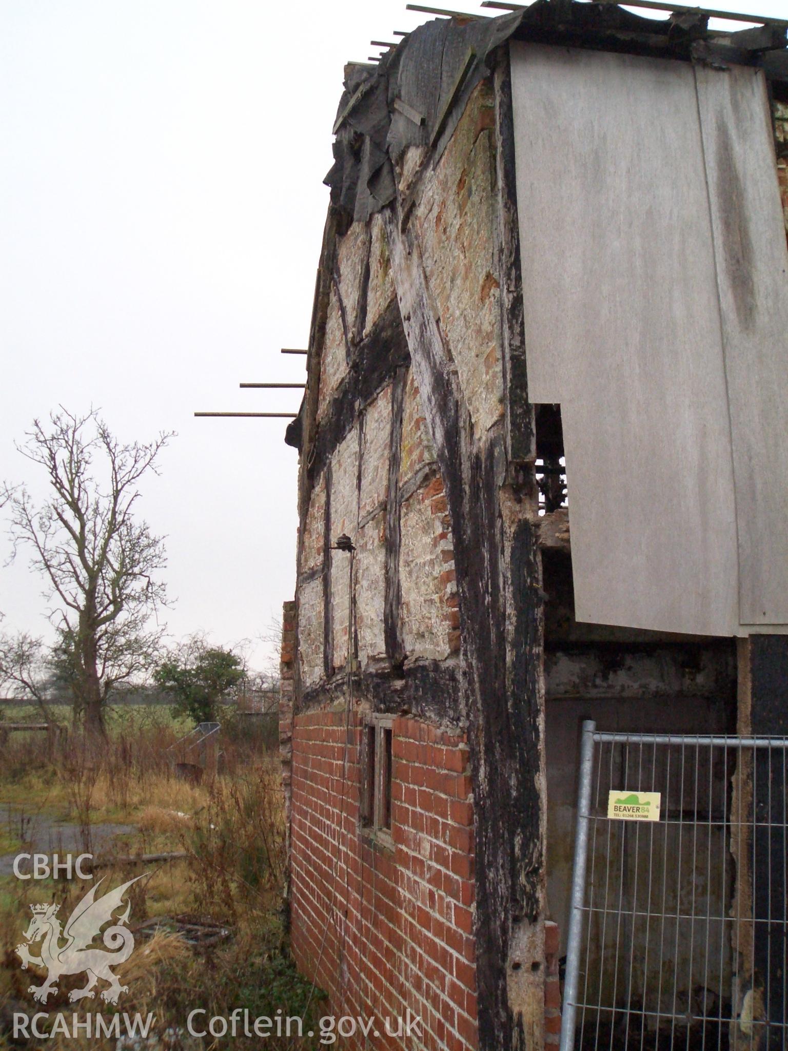 Digital colour photograph of the exterior of the Chapel House Farm House, Light Oak Hall.