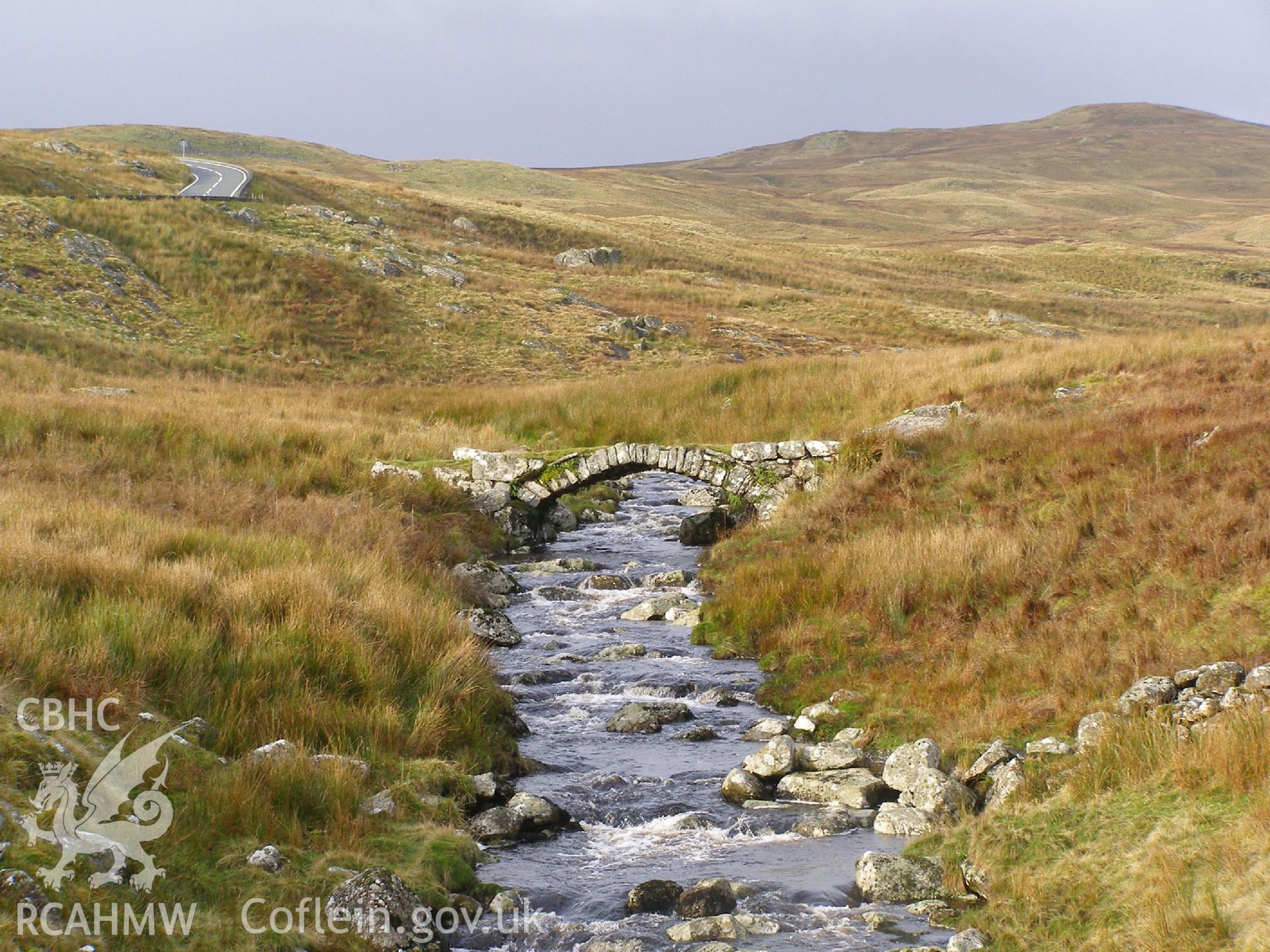 Digital Colour photograph of Pont Taihirion bridge I Taihirion taken on 18/11/2008 by P.J. Schofield during the Arenig Fach Upland Survey undertaken by Oxford Archaeology North.