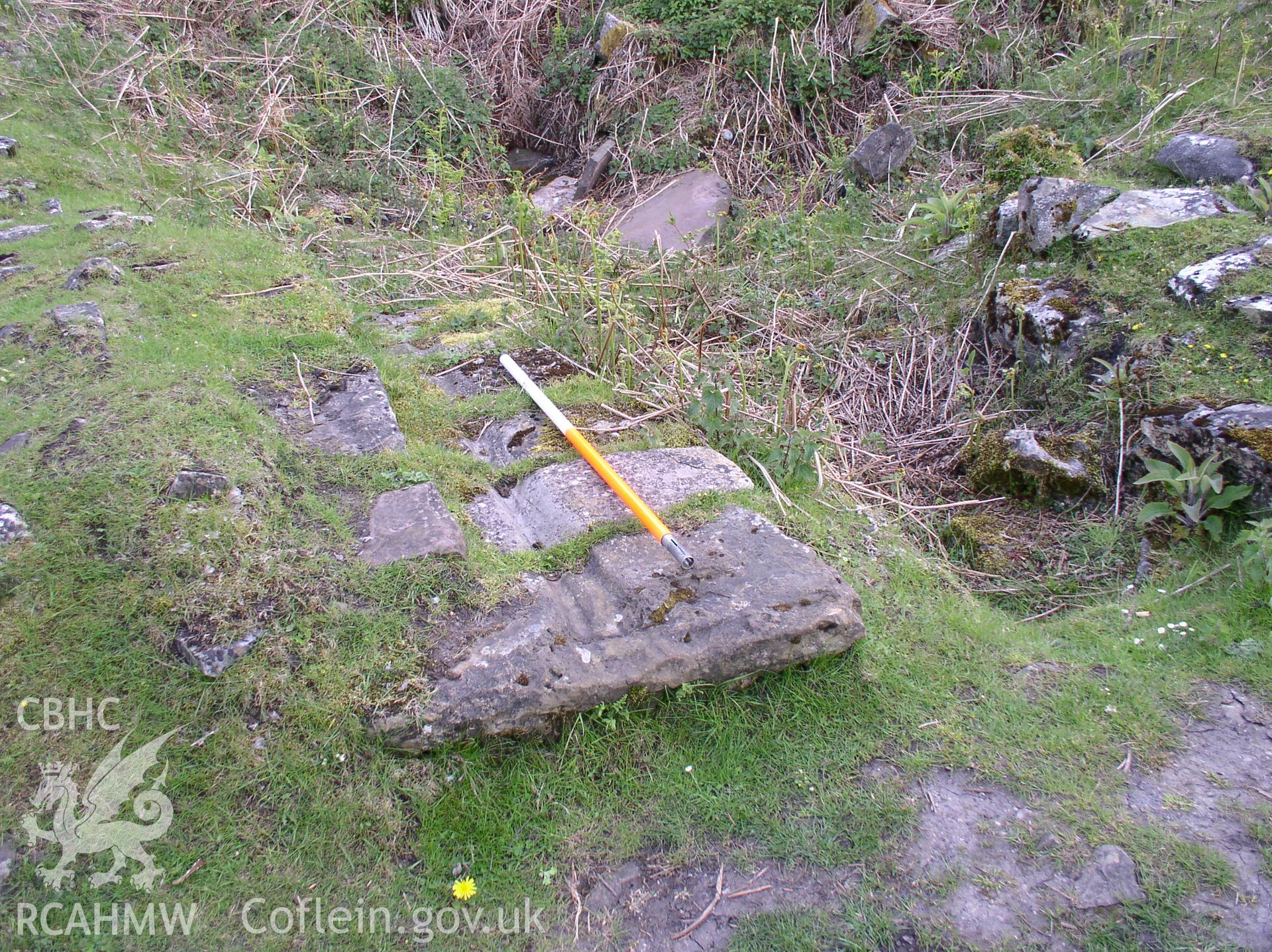 Photograph of Darren Cilau Inclined Plane Winding House taken on 10/05/2005 by J.B. Winterburn during an Upland Survey undertaken by John Winterburn Archaeological Services.