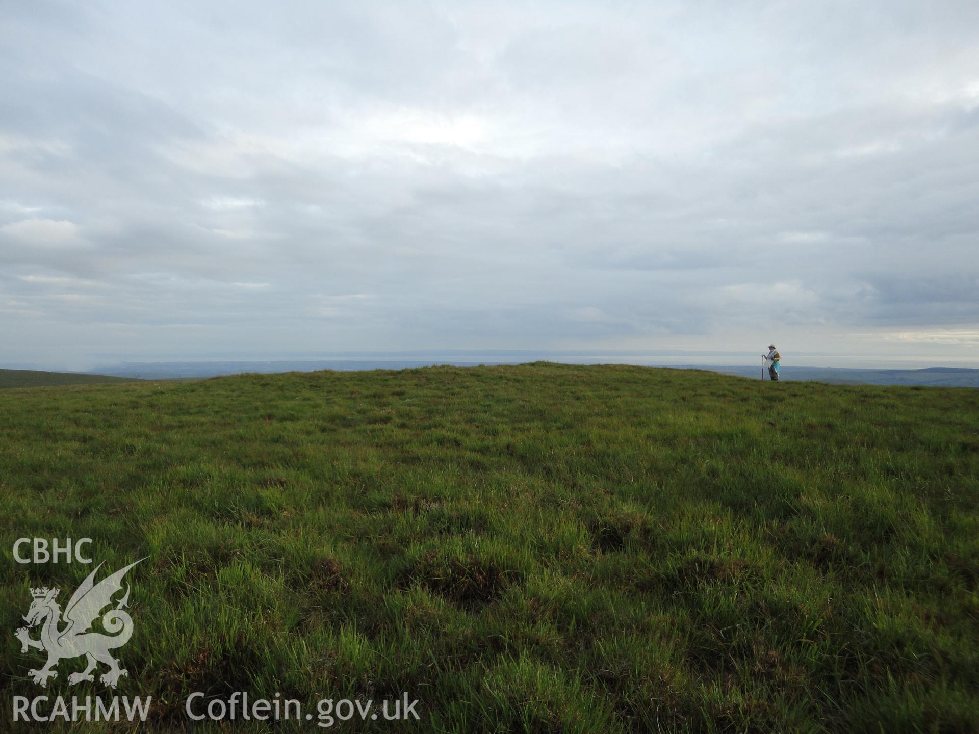 Round barrow, looking south