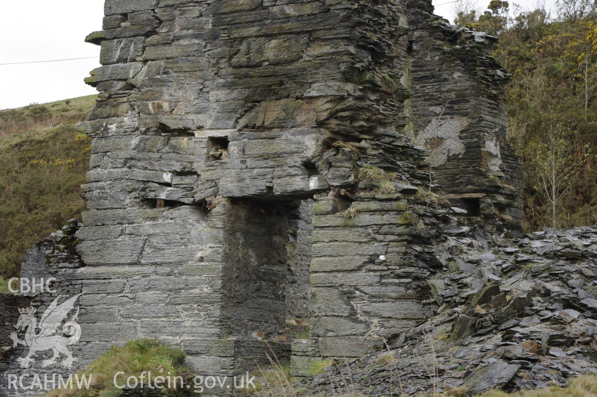 Structure at Frongoch Lead Mine, taken by Graham Levins, April 2012.