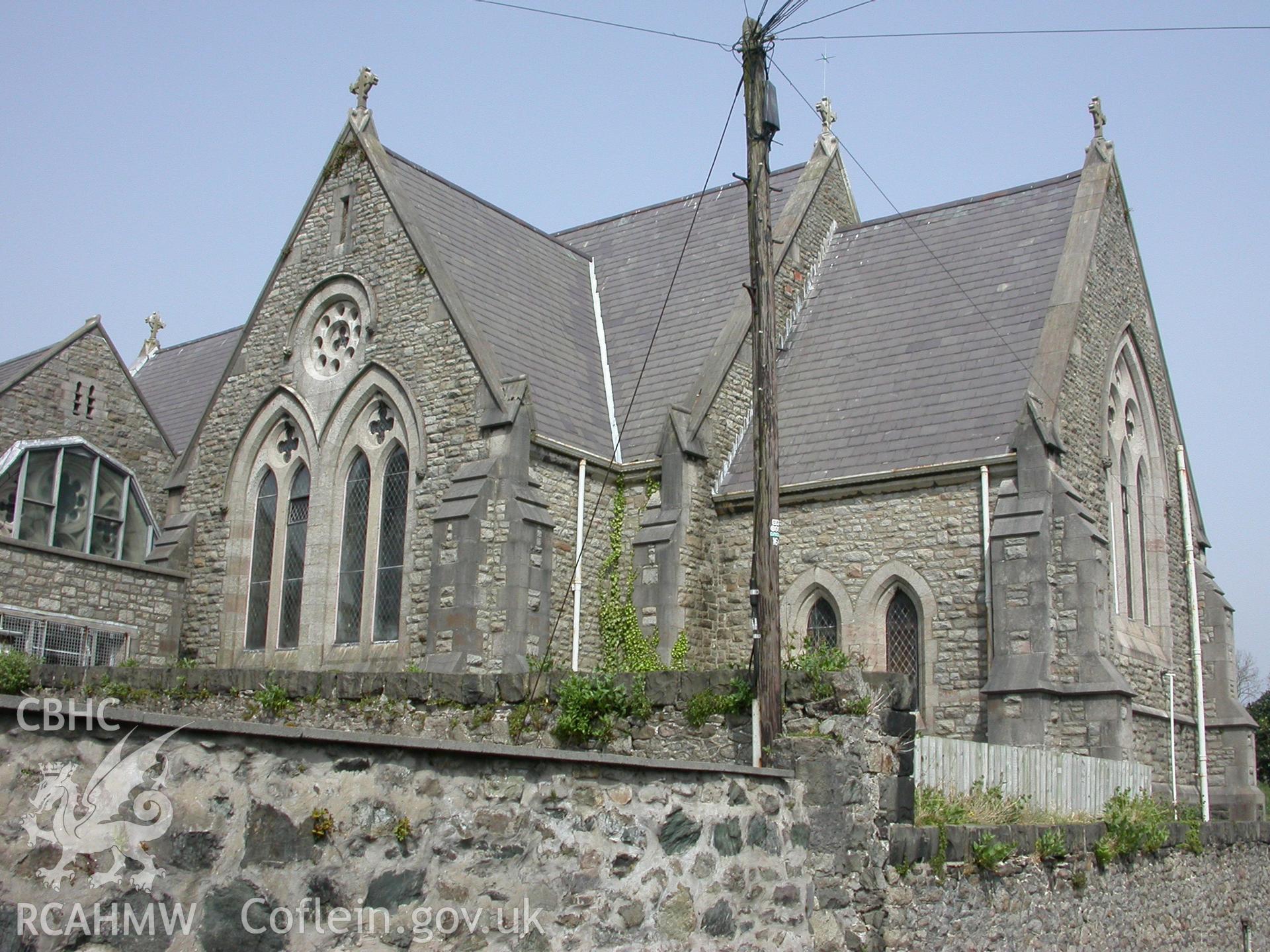 Exterior, south chapel end, rear