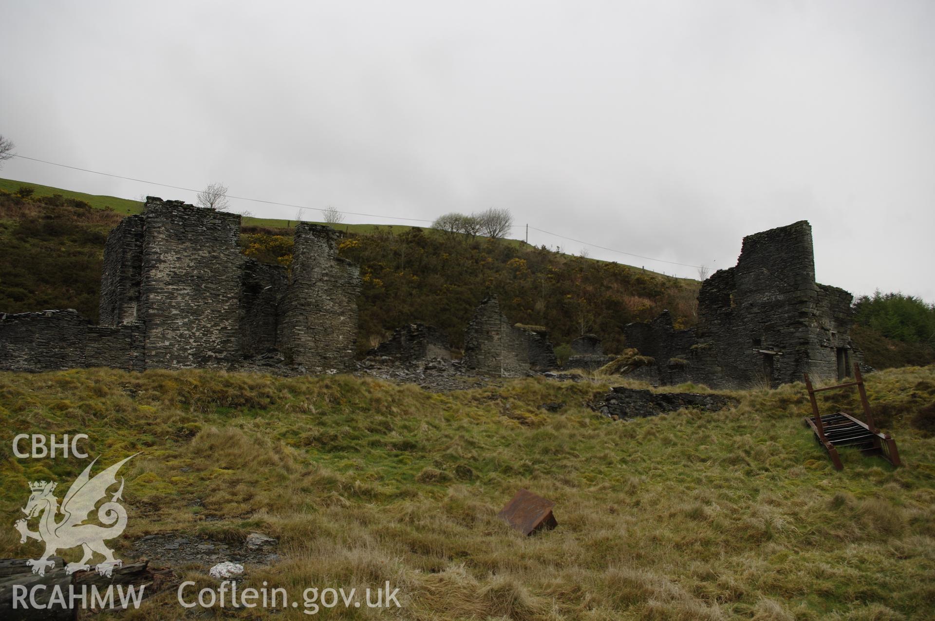 Structure at Frongoch Lead Mine, taken by Graham Levins, April 2012.