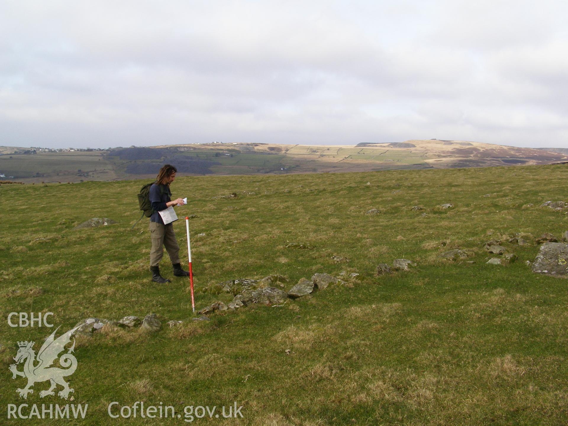 Photograph of Field System III north east of Gelli Ffrydiau taken on 03/02/2006 by P.J. Schofield during an Upland Survey undertaken by Oxford Archaeology North.