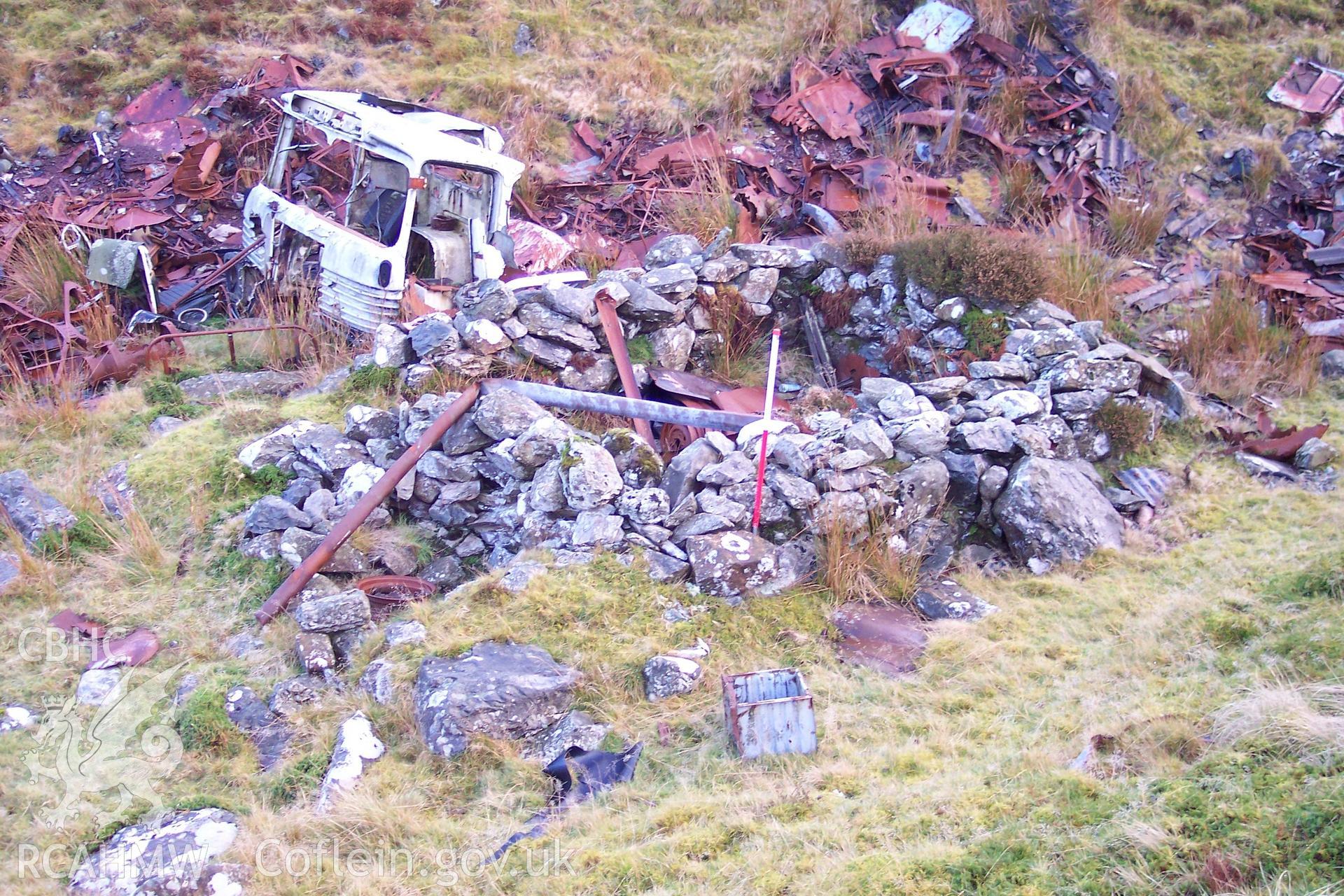 Photograph of Sheep Shelter north east of Alexandra Quarry taken on 20/12/2005 by P.J. Schofield during an Upland Survey undertaken by Oxford Archaeology North.