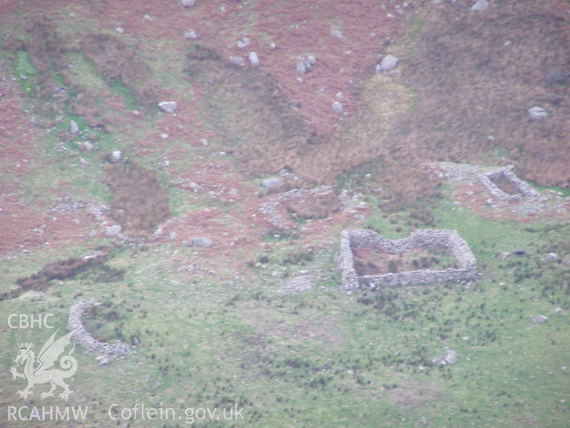 Photograph of Drws-y-coed Prehistoric Settlement taken on 13/01/2006 by P.J. Schofield during an Upland Survey undertaken by Oxford Archaeology North.