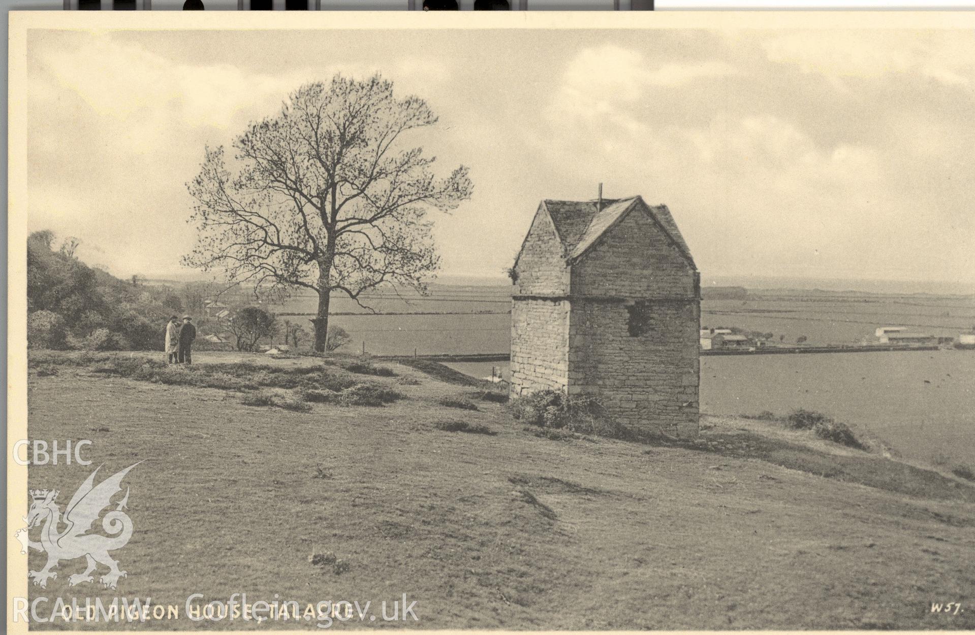 Digitised postcard image of Pigeon House, Talacre grounds, Valentine's Series. Produced by Parks and Gardens Data Services, from an original item in the Peter Davis Collection at Parks and Gardens UK. We hold only web-resolution images of this collection, suitable for viewing on screen and for research purposes only. We do not hold the original images, or publication quality scans.