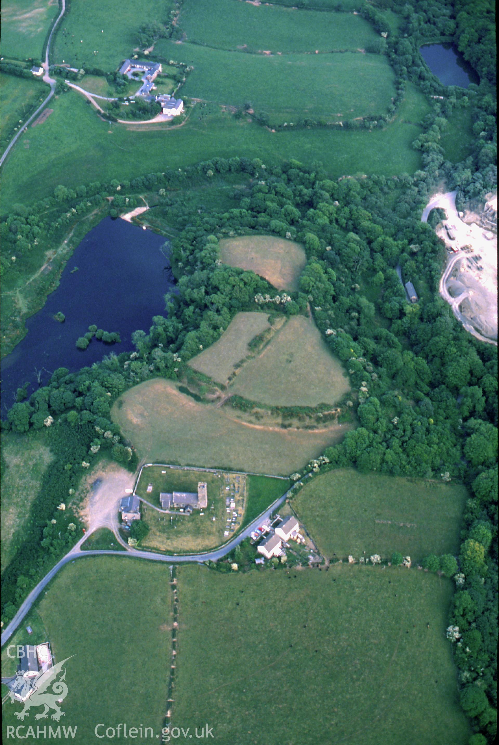 RCAHMW colour slide oblique aerial photograph of Walwyn's Castle, taken on 03/06/1991 by CR Musson