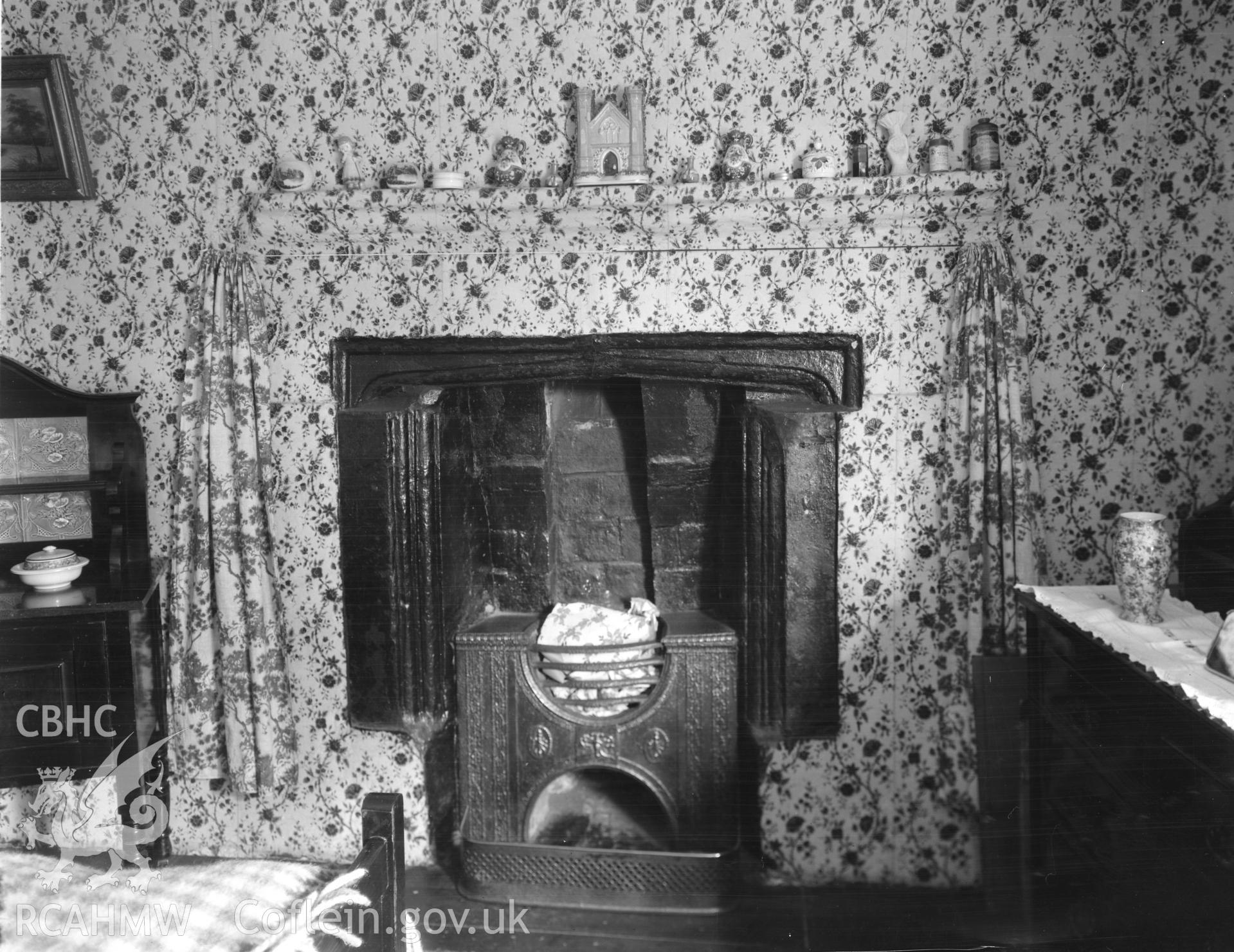 Fireplace in bedroom