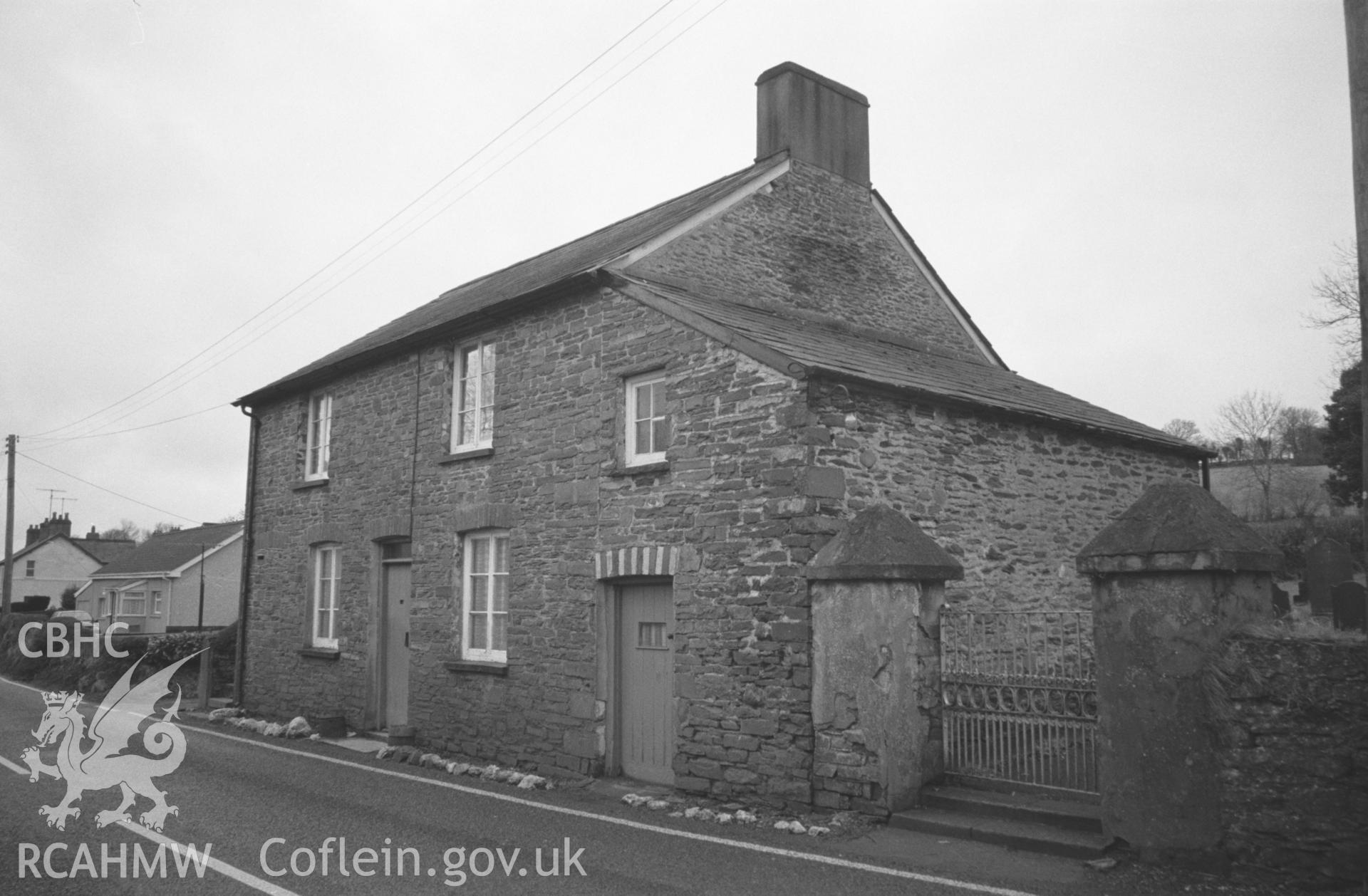 Exterior, front of chapel house and vestry. NA/CD/97/008