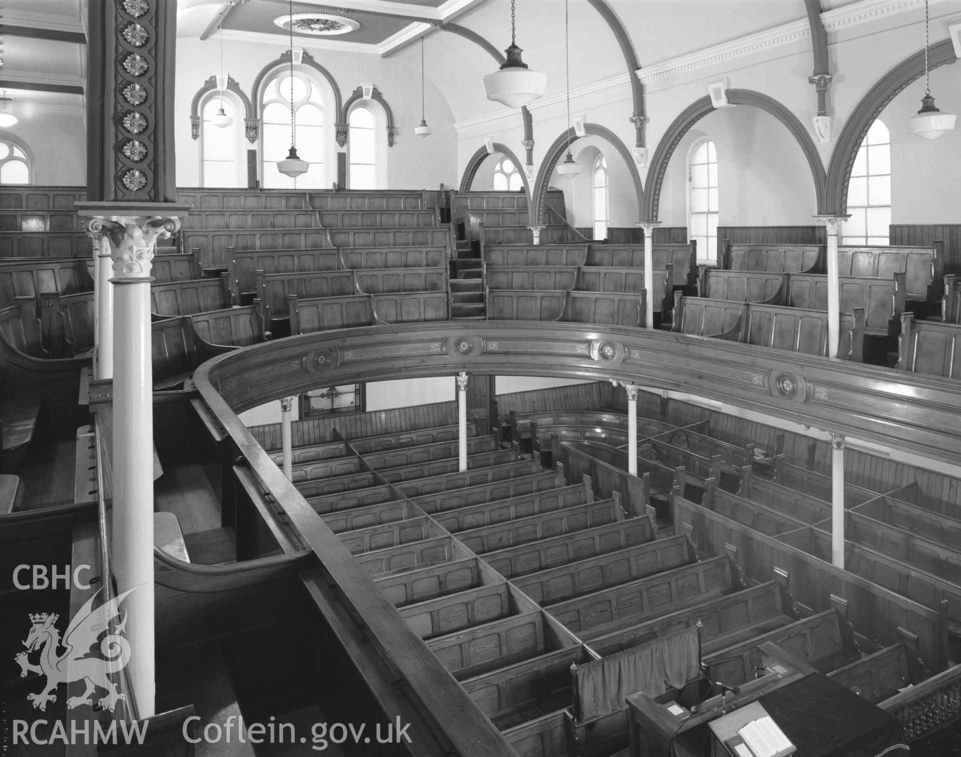 Interior, view towards rear of gallery. NA/CD/98/001