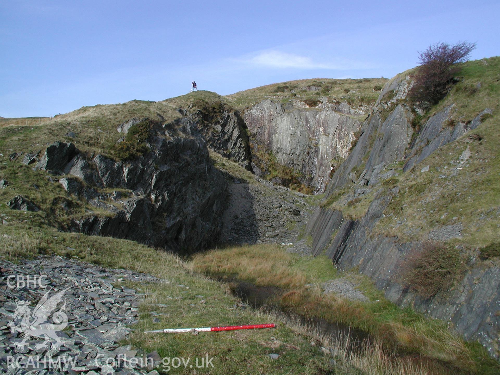 Photograph of Ponterwyd Quarry Mine taken on 03/11/2004 by R.S. Jones during an Upland Survey undertaken by Cambrian Archaeological Projects.