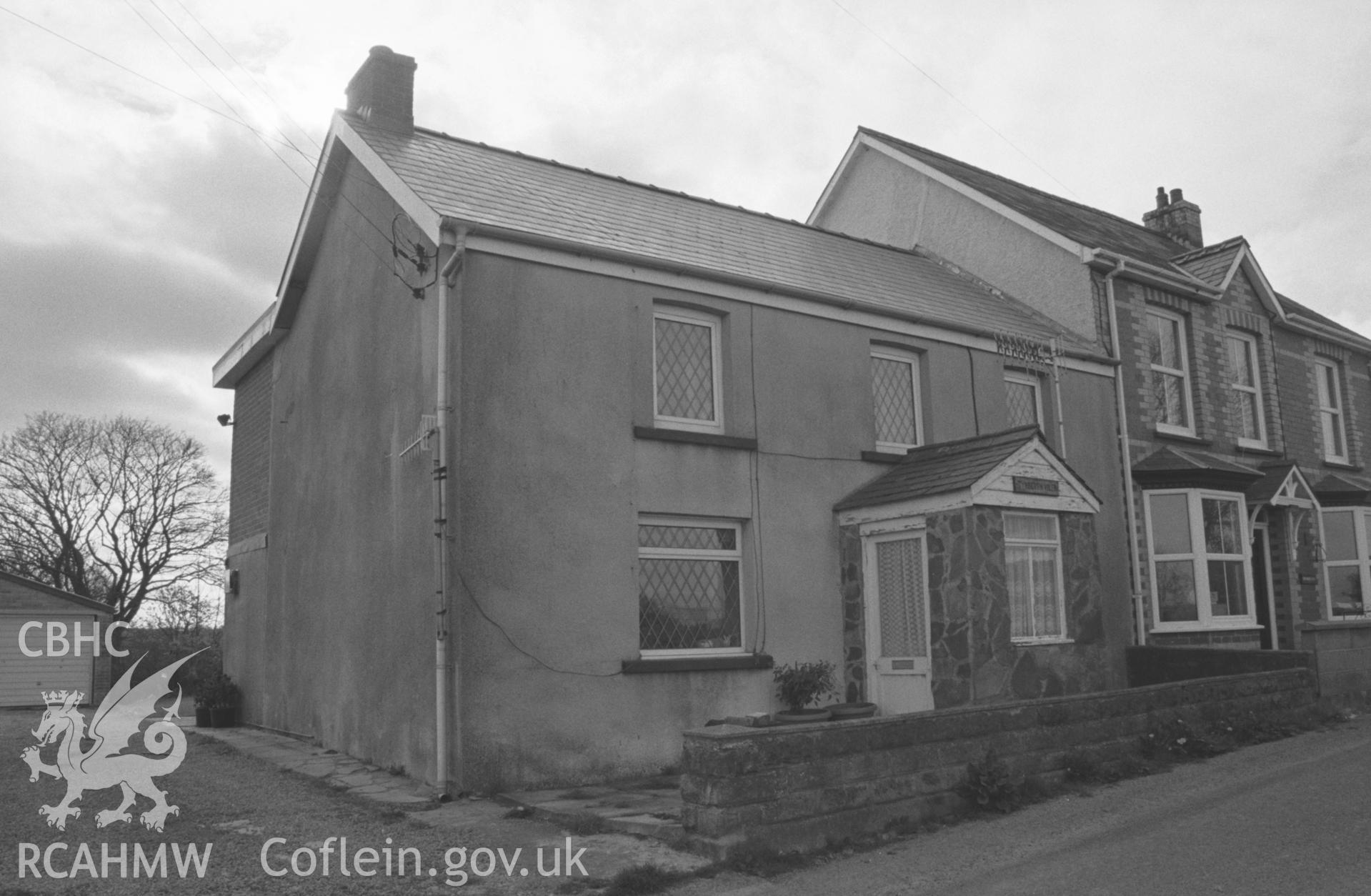 Exterior, Tyn Berth Villa, original meeting house. NA/CD/97/025