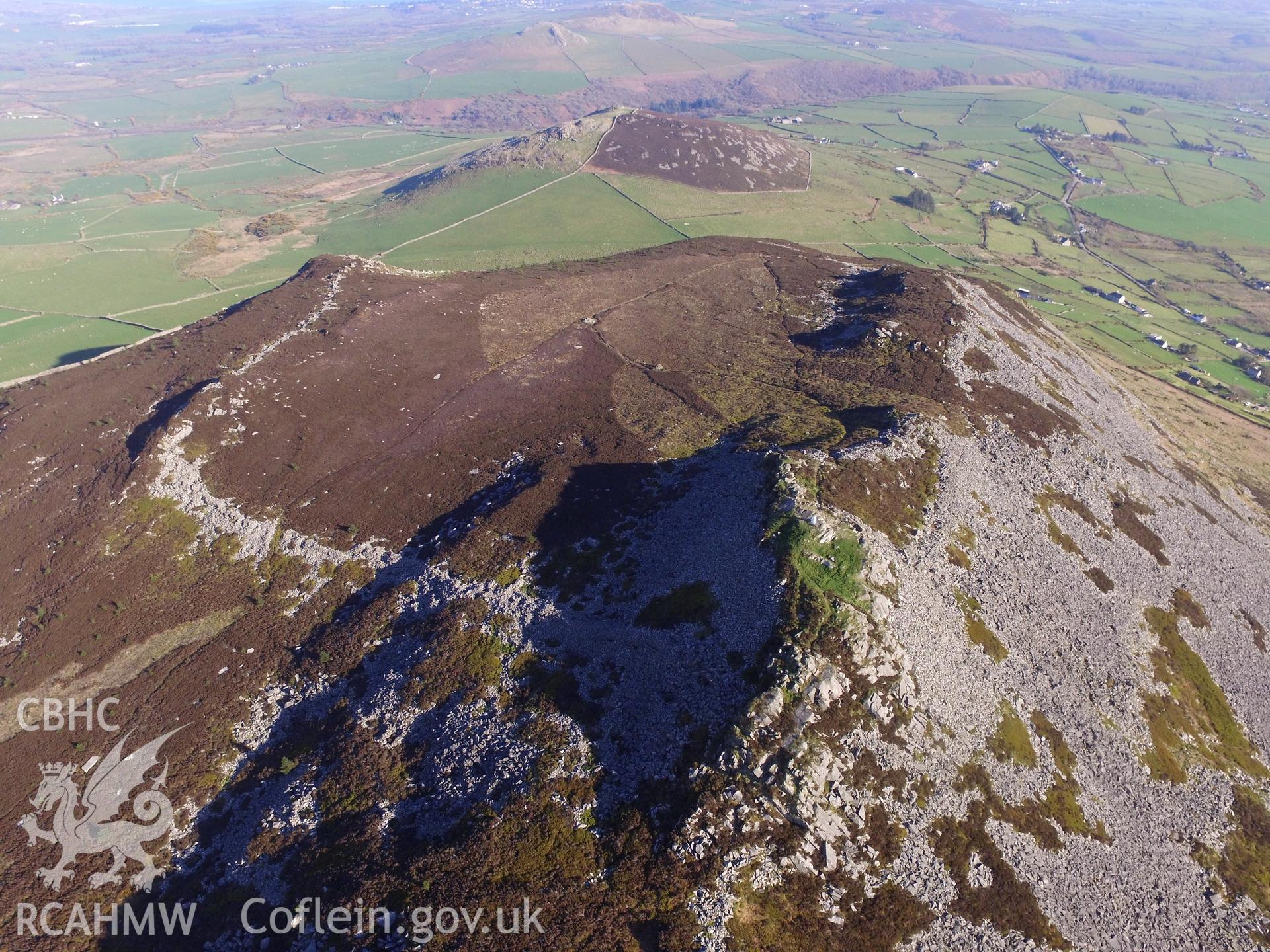 Colour photo showing Carn Fadrun, produced by  Paul R. Davis, 7th April 2017.