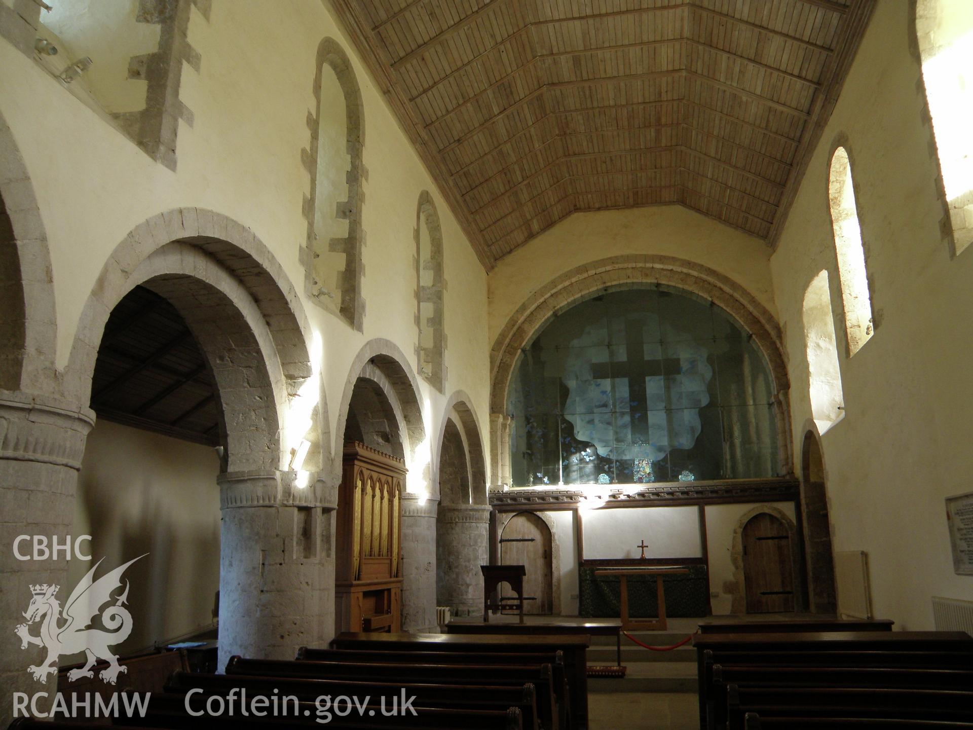 Colour photo of Ewenny Priory Church, taken by Paul R. Davis, 23rd November 2013.