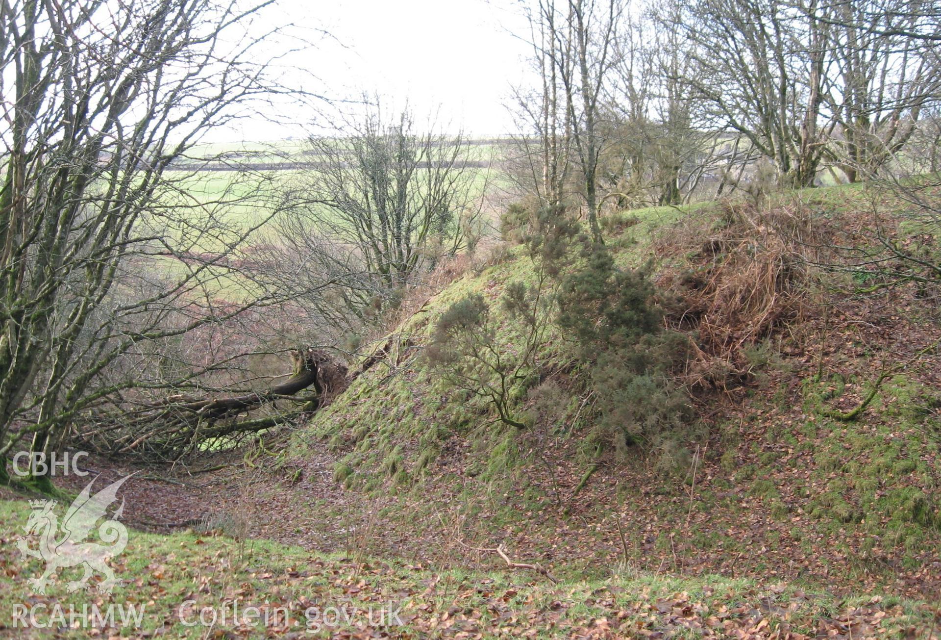 Colour photo of Castell Hywel, taken by Paul R. Davis, 5th November 2008.