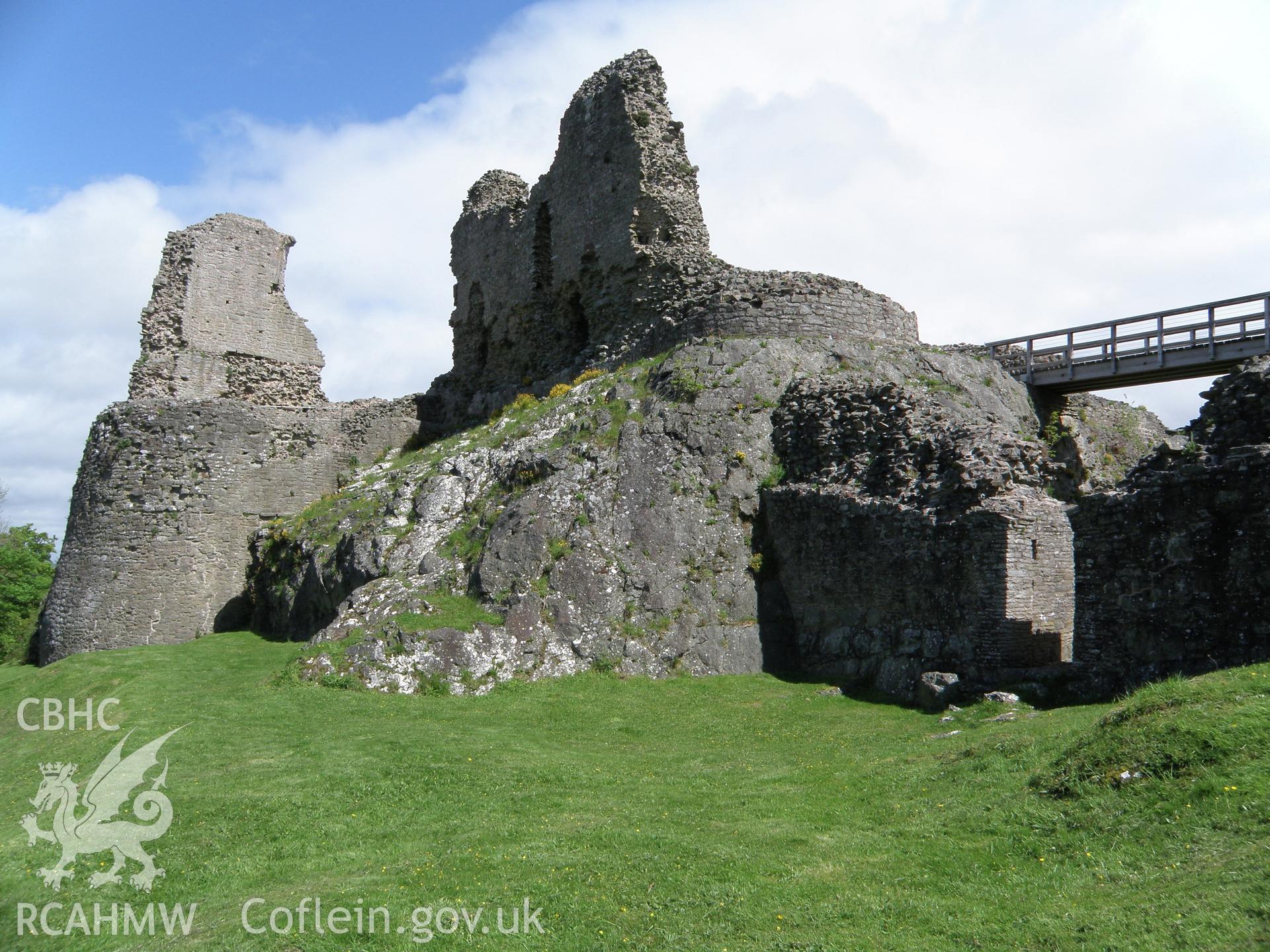 Colour photo of Montgomery Castle, taken by Paul R. Davis, 10th May 2014.