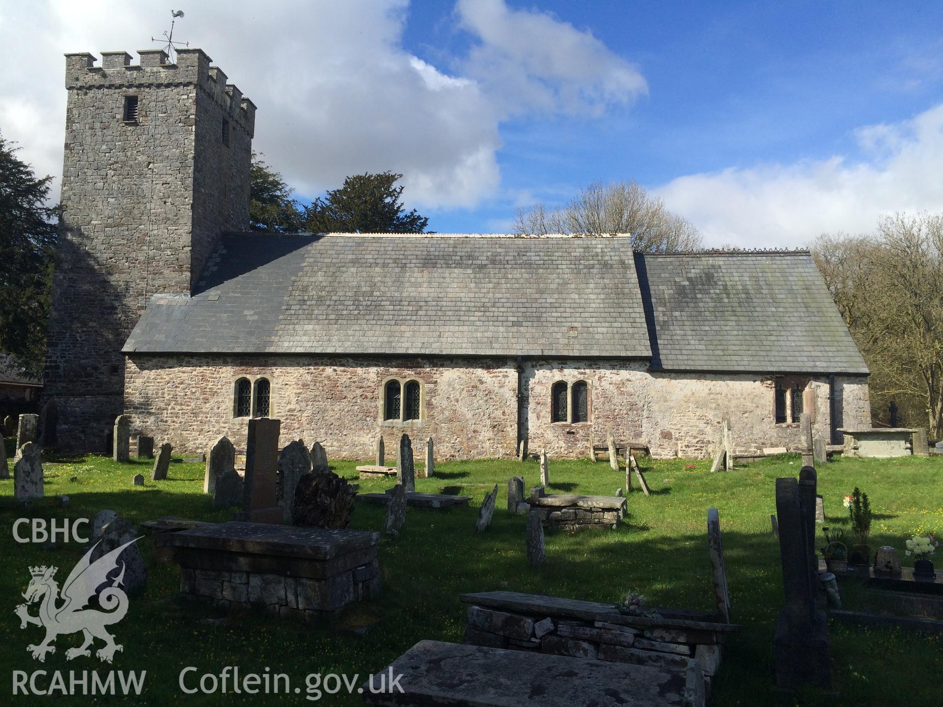 Colour photo showing Ystradfellte Church,  produced by Paul R. Davis, 17th April 2017.