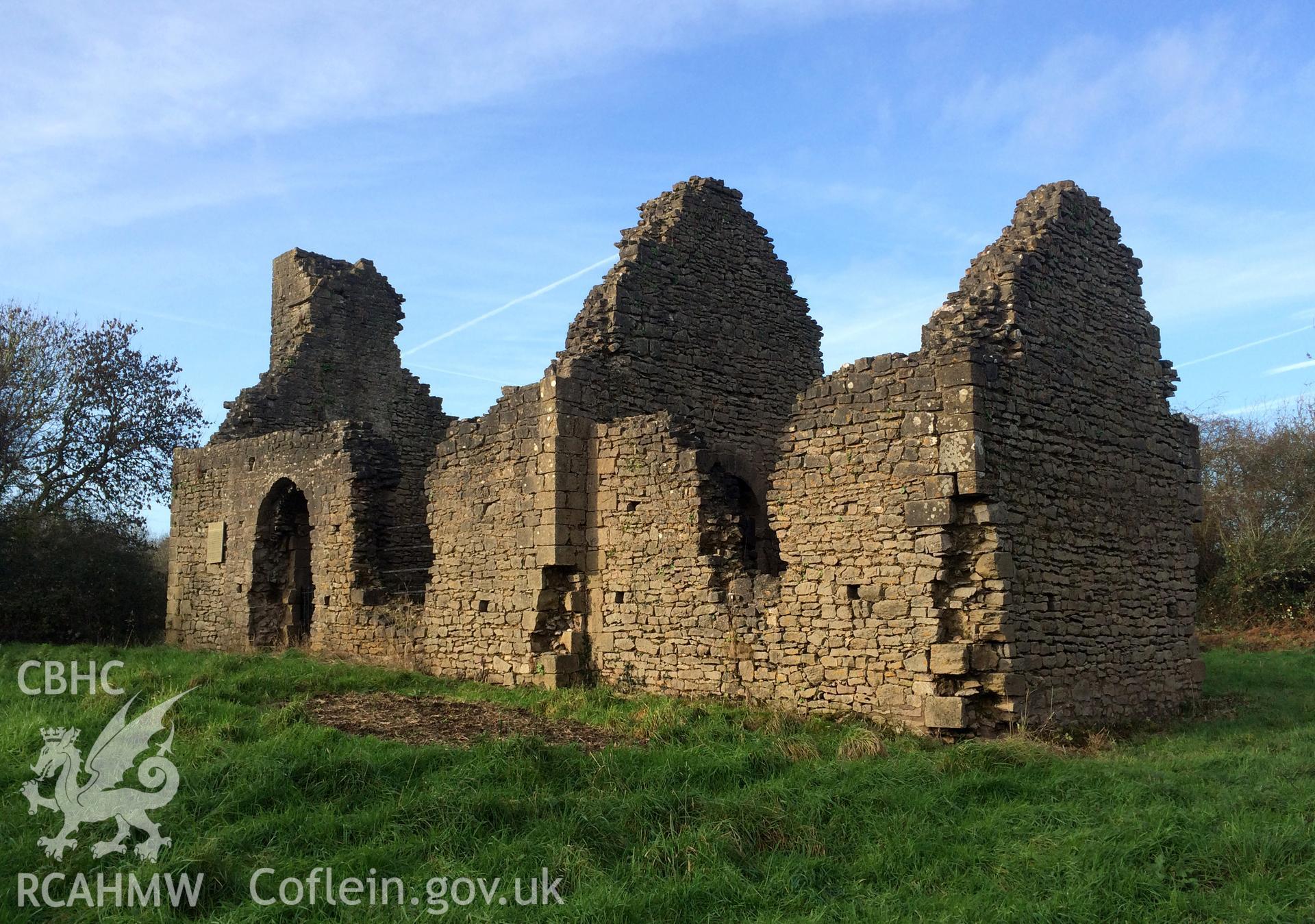 Colour photo of Runston Chapel, taken by Paul R. Davis, 23rd December 2015.