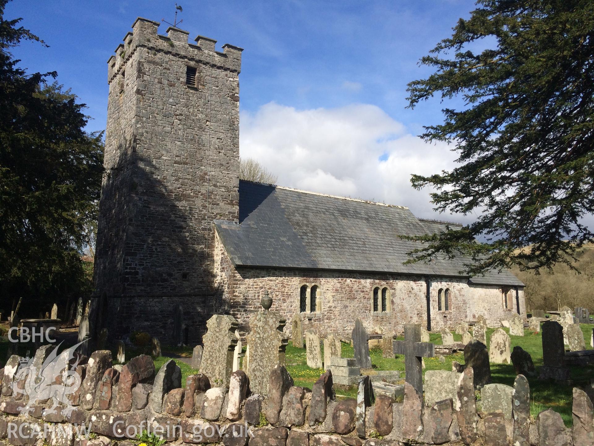 Colour photo showing Ystradfellte Church,  produced by Paul R. Davis, 17th April 2017.