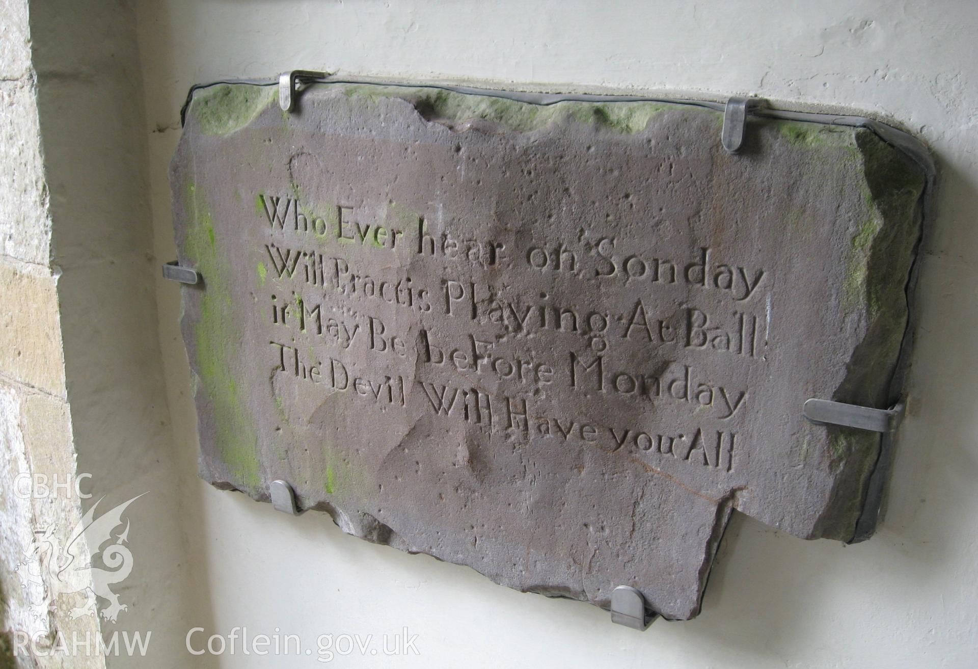 Colour photo of Llanfair Discoed Church, taken by Paul R. Davis, 20th December 2006.