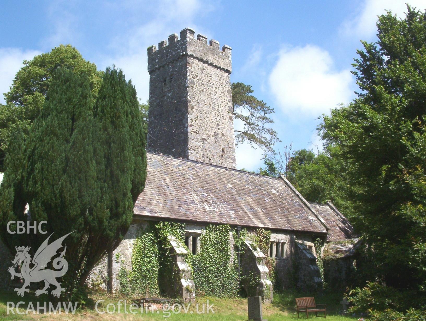 Colour photo of Gumfreston Church, taken by Paul R. Davis, 3rd January 2002.