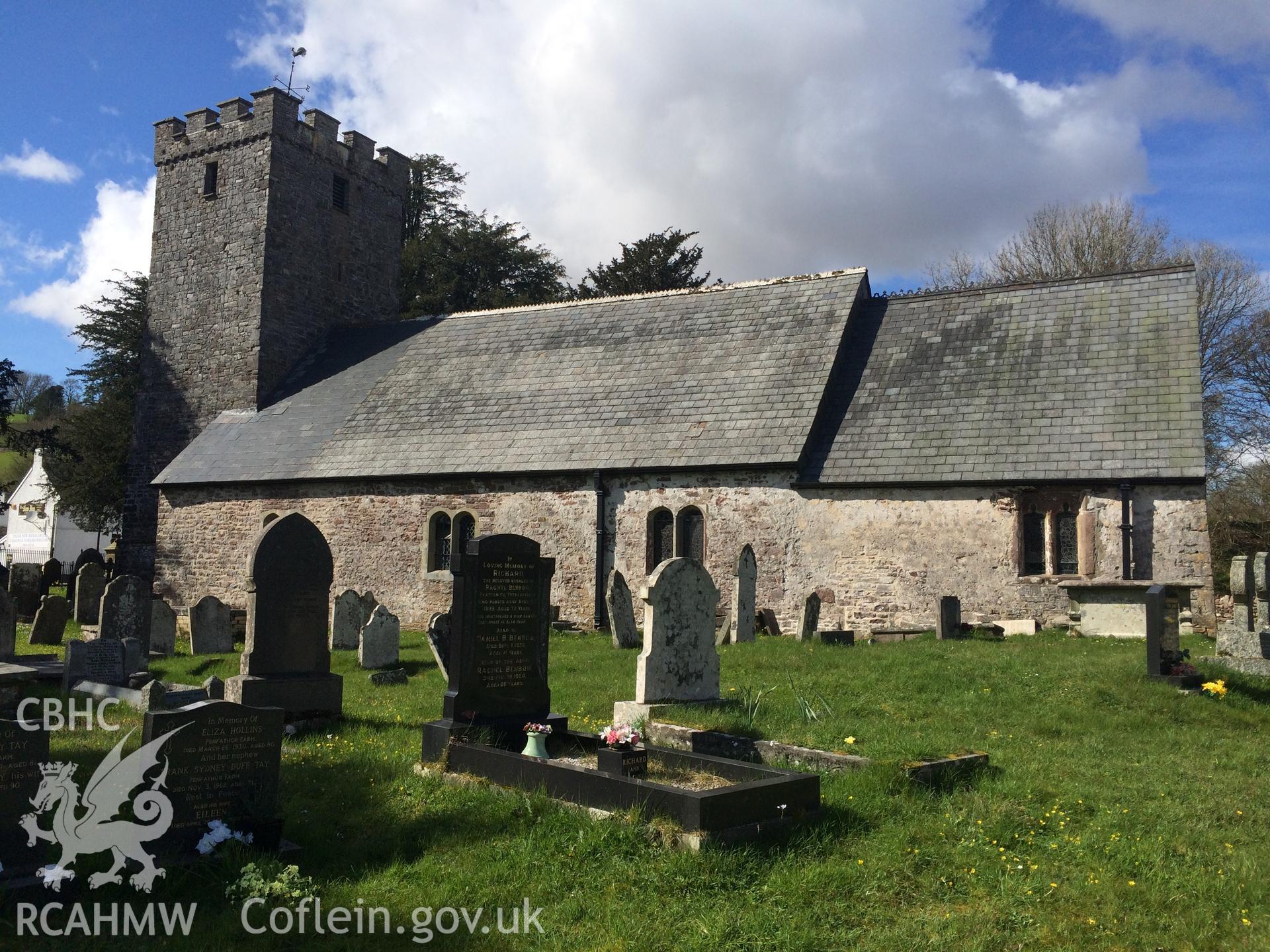 Colour photo showing Ystradfellte Church,  produced by Paul R. Davis, 17th April 2017.