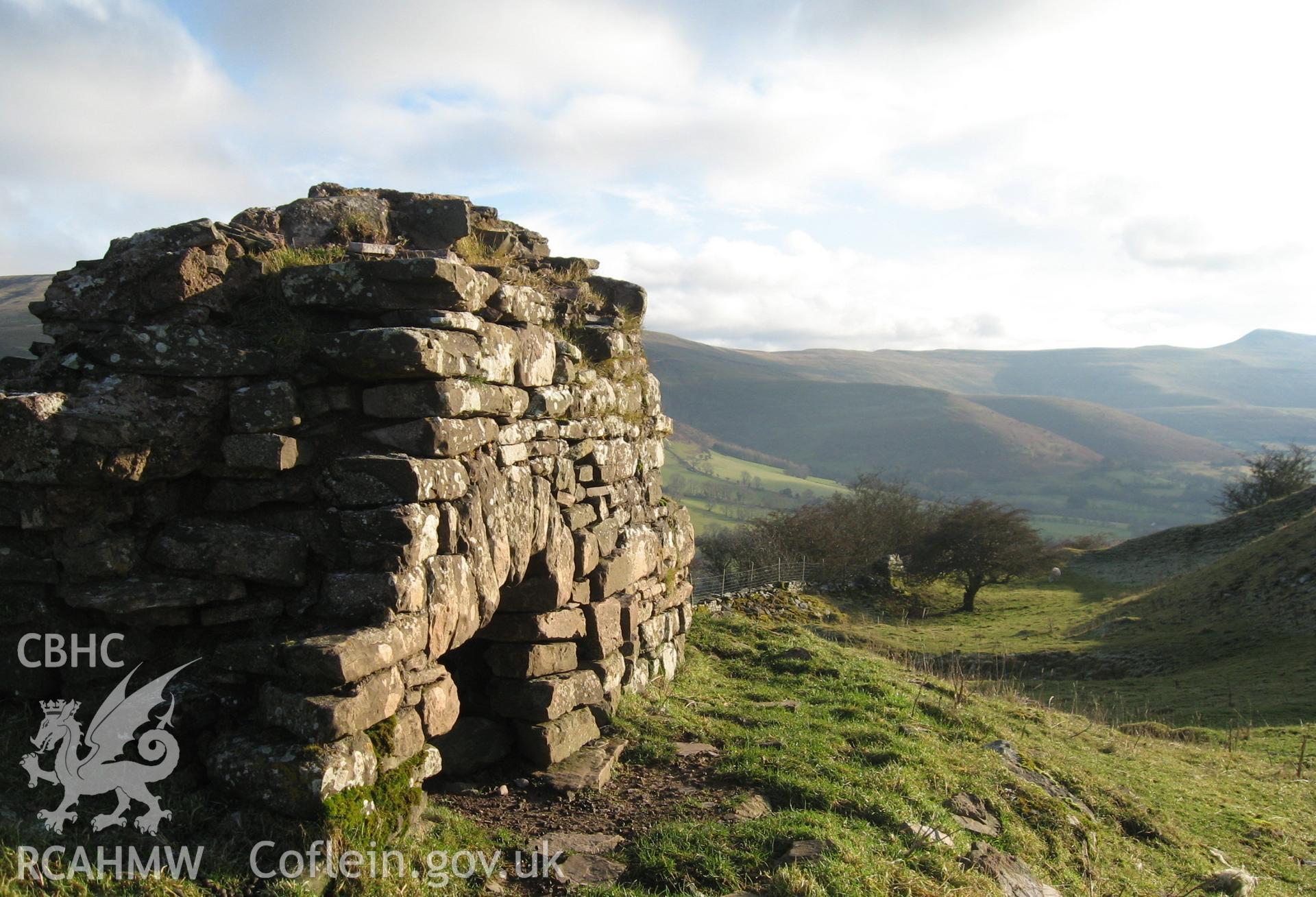 Colour photo of Castell Dinas, taken by Paul R. Davis, 28th September 2006.