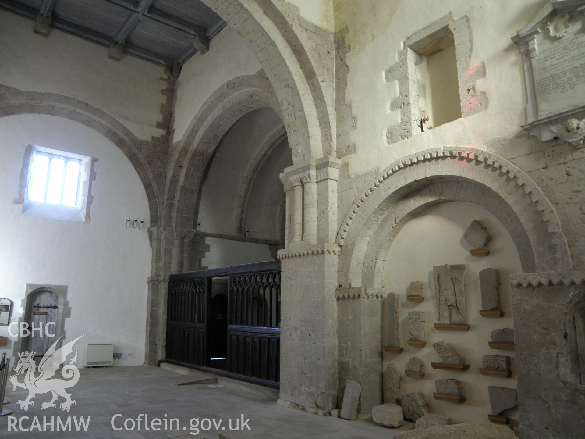 Colour photo of Ewenny Priory Church, taken by Paul R. Davis, 23rd November 2013.