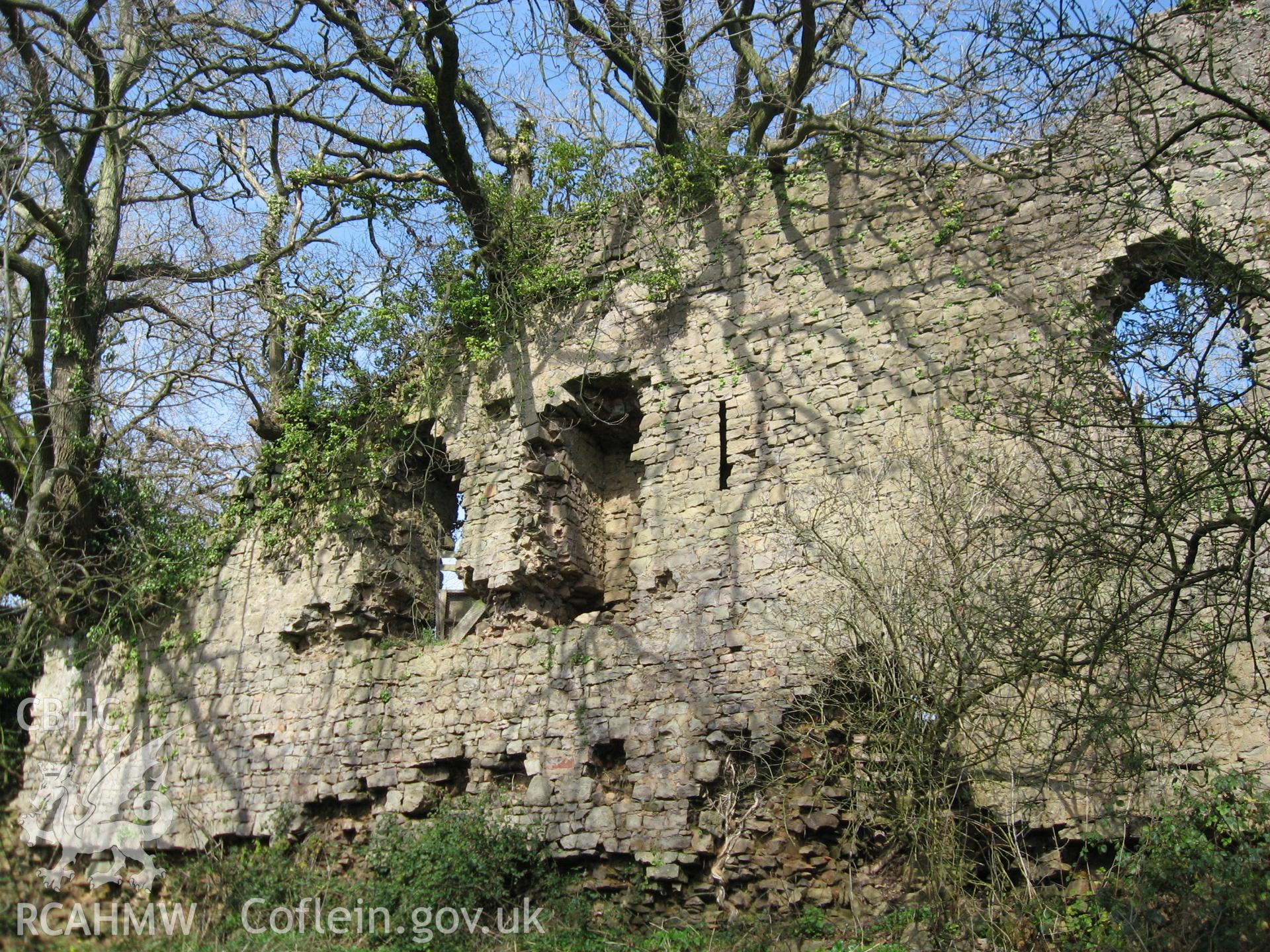 Colour photo of Llanfair Castle, taken by Paul R. Davis, 28th December 2006.