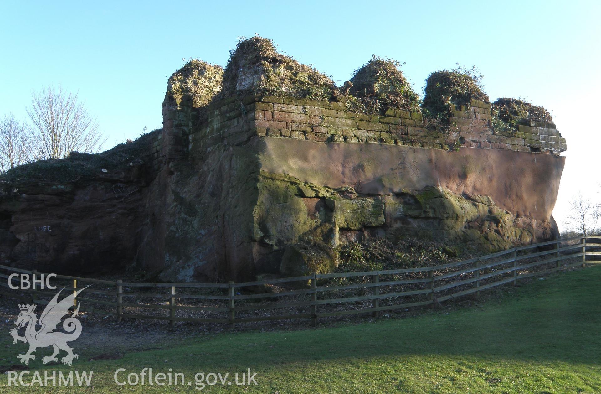 Colour photo of Holt Castle, taken by Paul R. Davis, 11th February 2010.