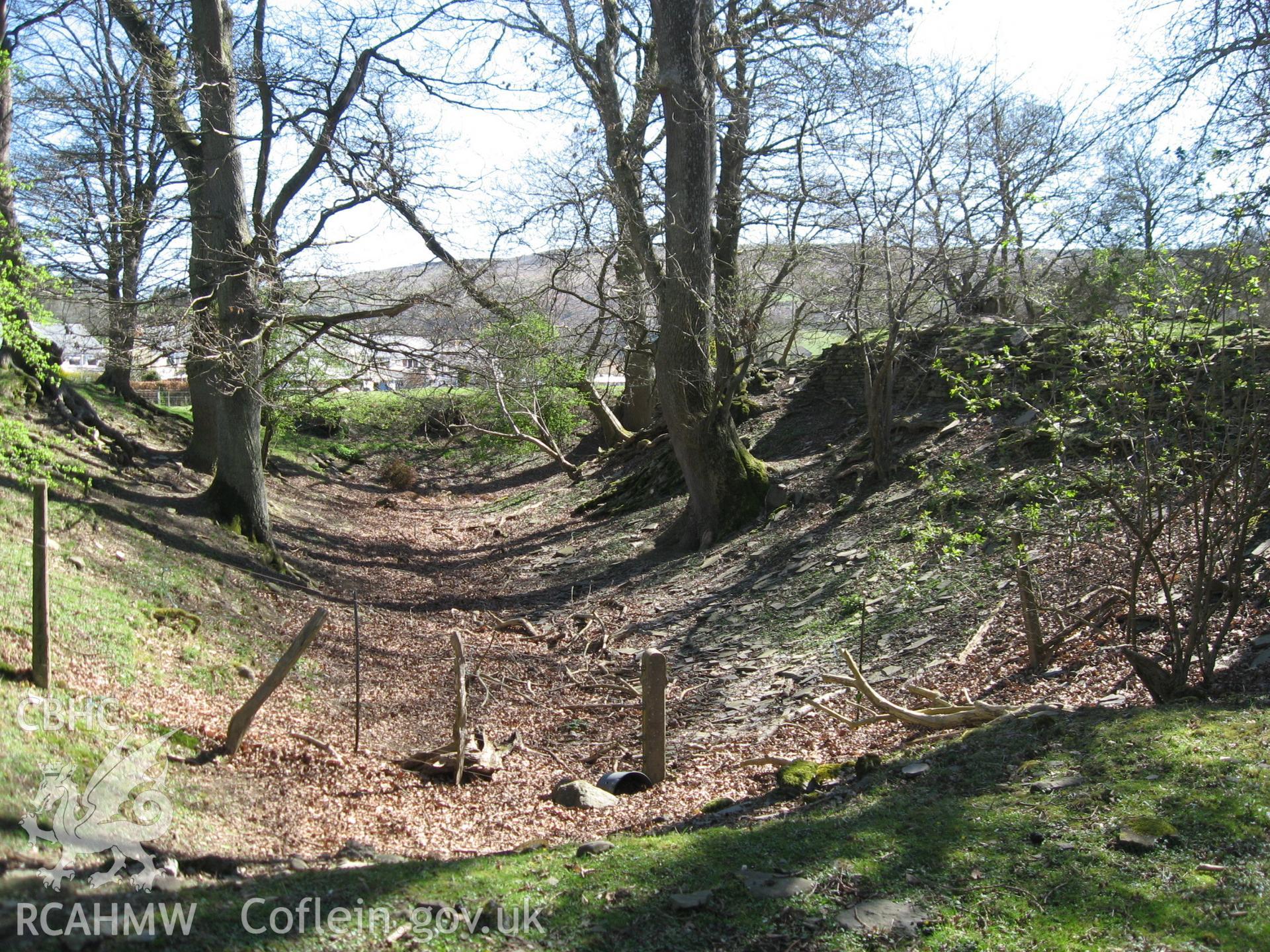 Colour photo of Aberedw Castle, taken by Paul R. Davis, 24th January 2007.