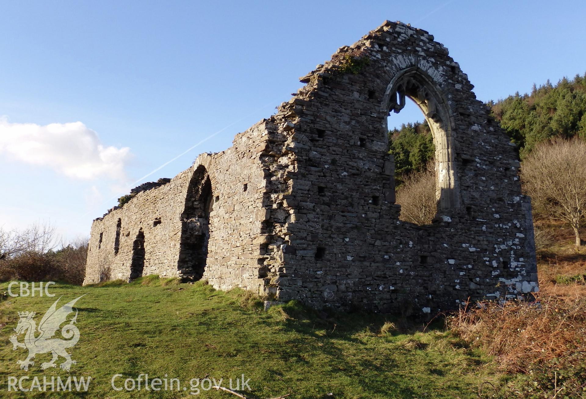 Colour photo of Hen Eglwys, taken by Paul R. Davis, 11th January 2014.